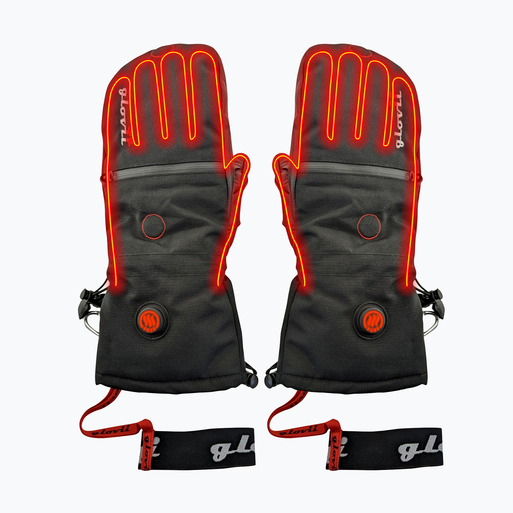 Rękawice ogrzewane 2w1 z izolowaną osłoną Glovii GS21 czarne 