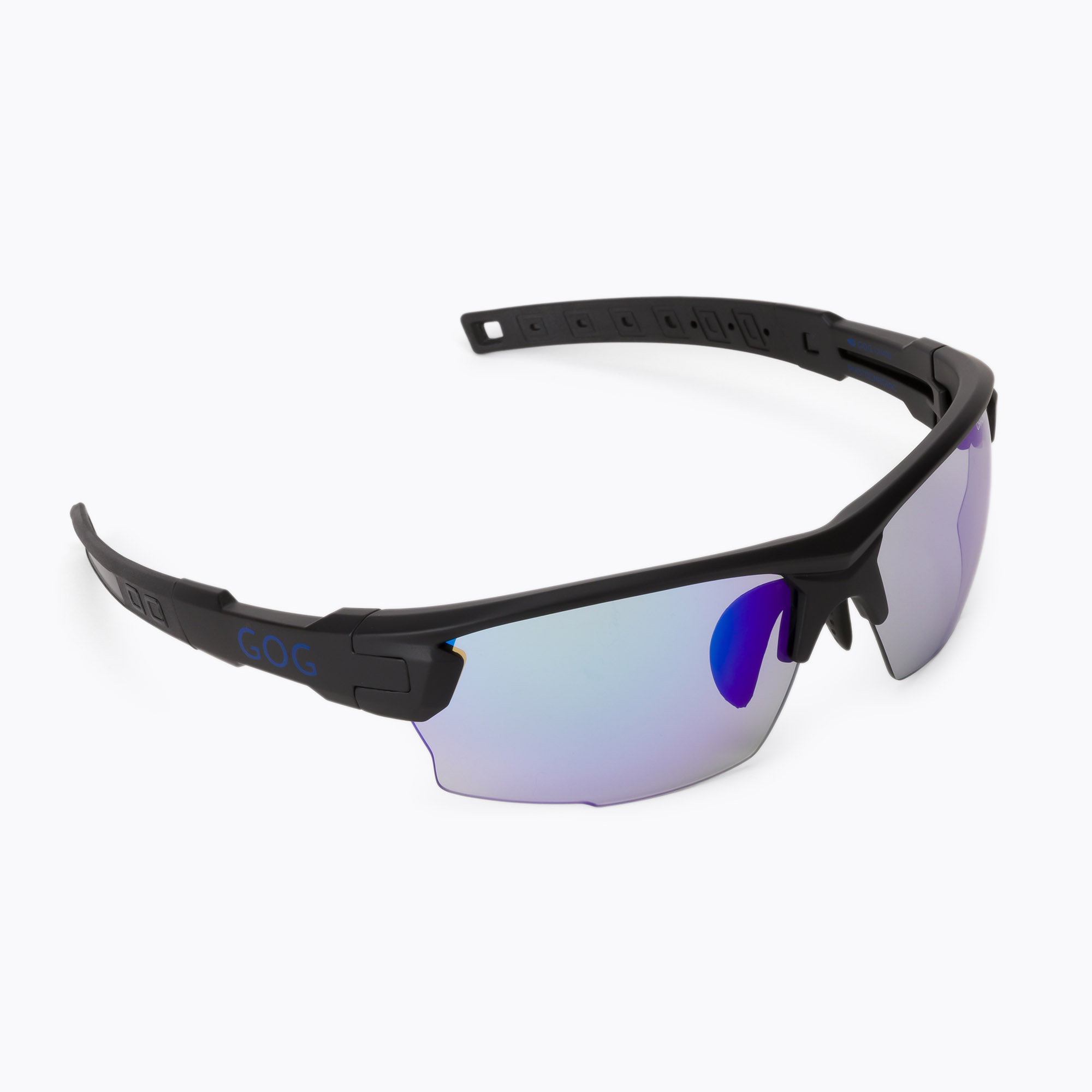 Occhiali da sole GOG Steno C nero opaco/blu policromatico (Steno C E544-1)