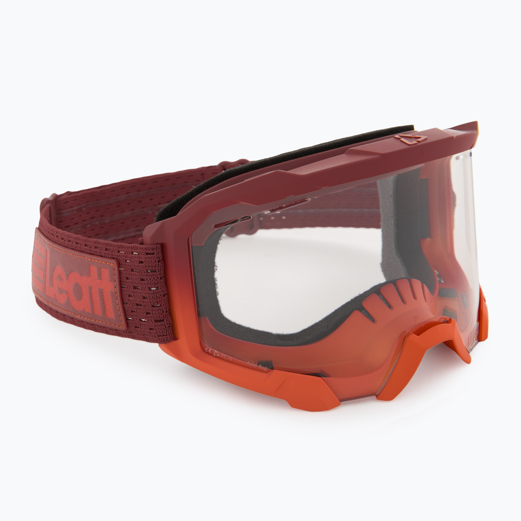 Cyklistické okuliare Leatt Velocity 4.0 MTB flame/clear (Velocity 4.0 MTB 8023020620)
