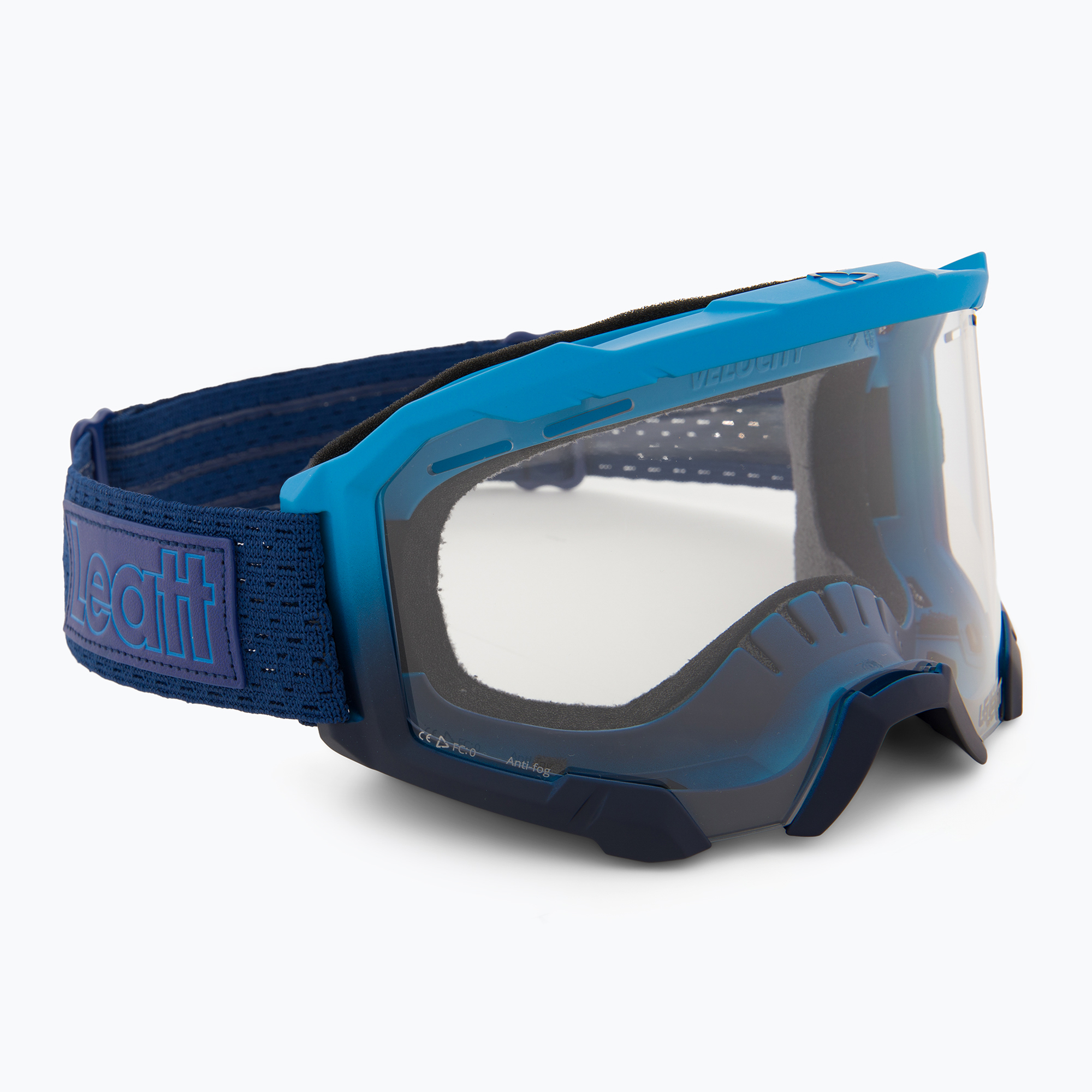 Ochelari de ciclism Leatt Velocity 4.0 MTB cyan/clear