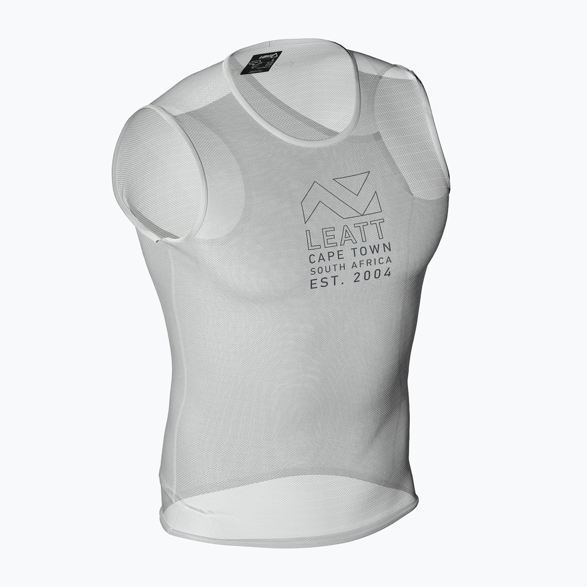 Мъжка тениска за колоездене Leatt Sleeveless Base white
