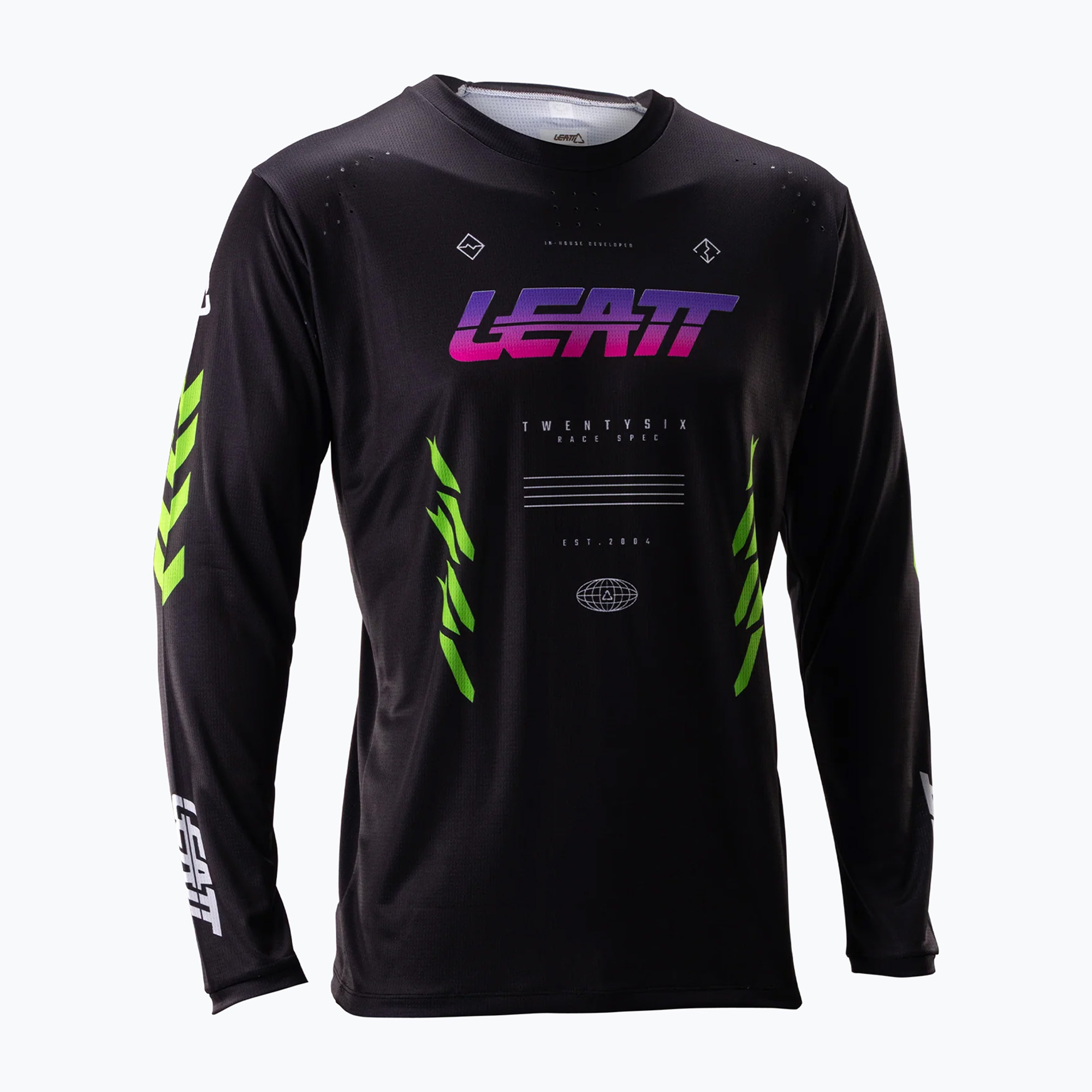 Мъжка блуза с дълъг ръкав за колоездене Leatt MTB Gravity 4.0 race black