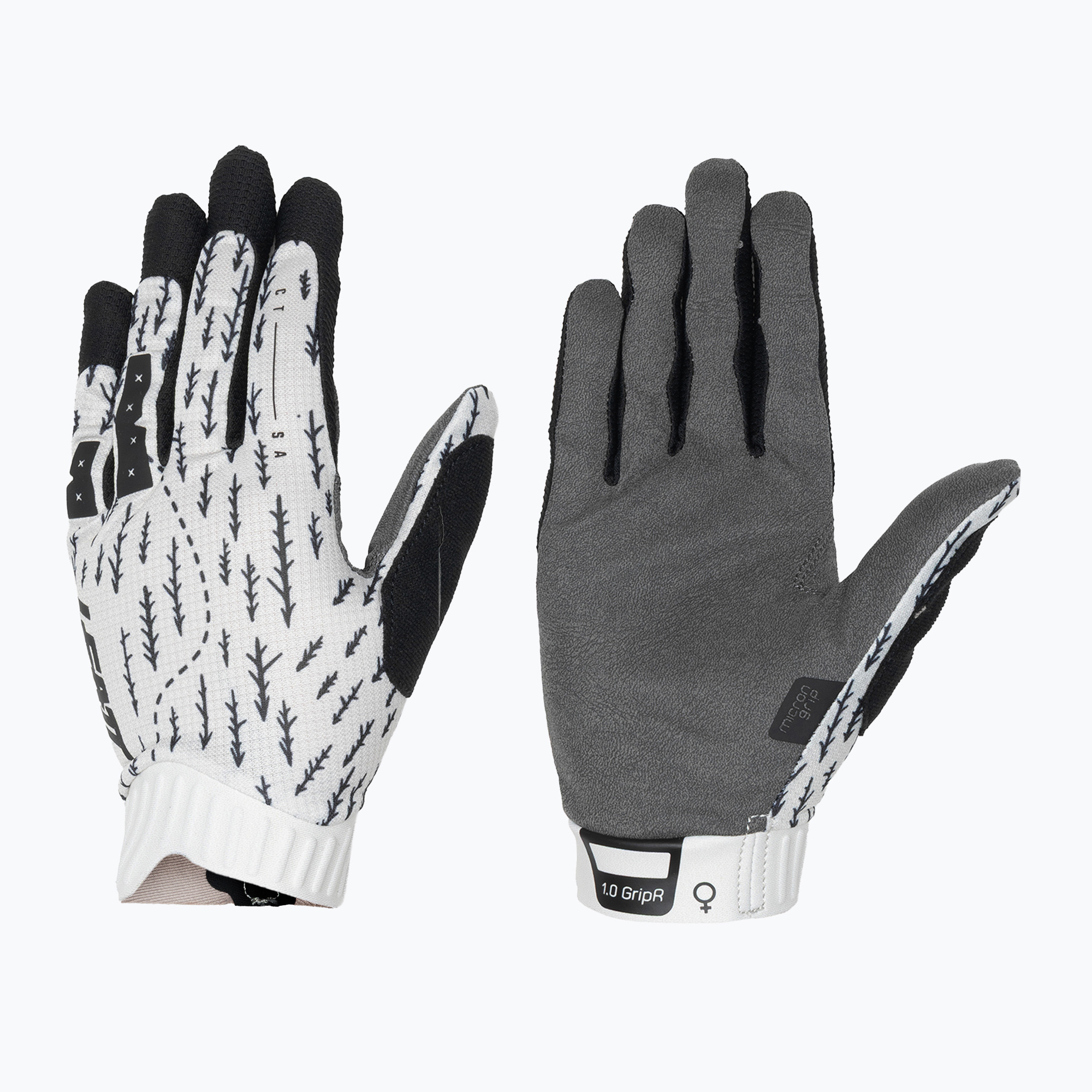 Mănuși de ciclism pentru femei Leatt MTB 1.0 GripR trails white