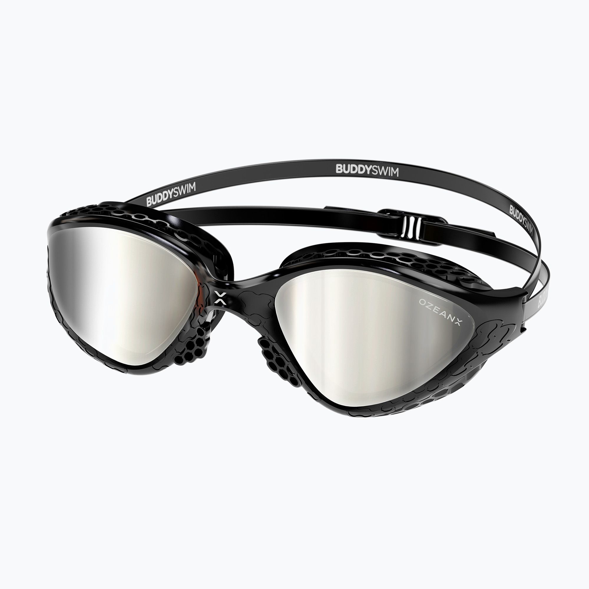 Okulary do pływania BuddySwim OzeanX Mirror black/silver 