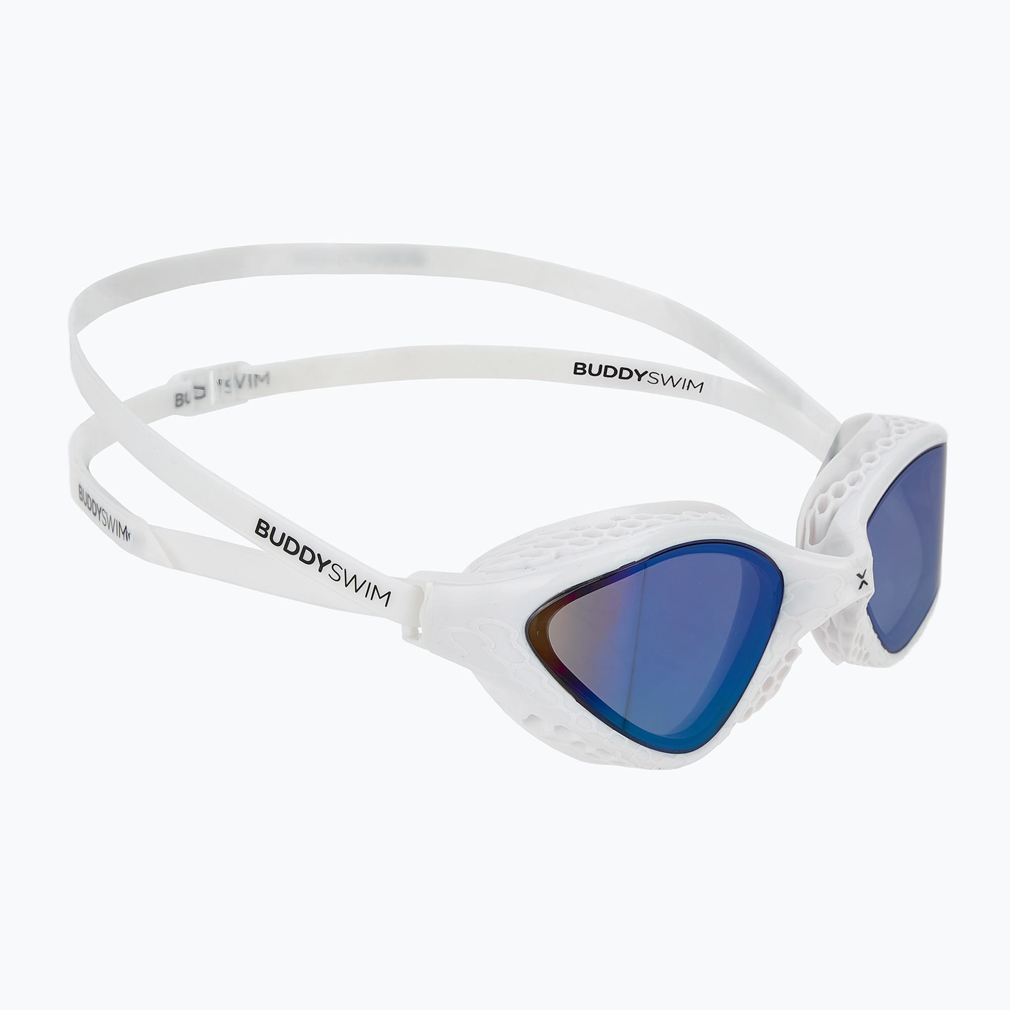 Okulary do pływania BuddySwim OzeanX Mirror white/blue 