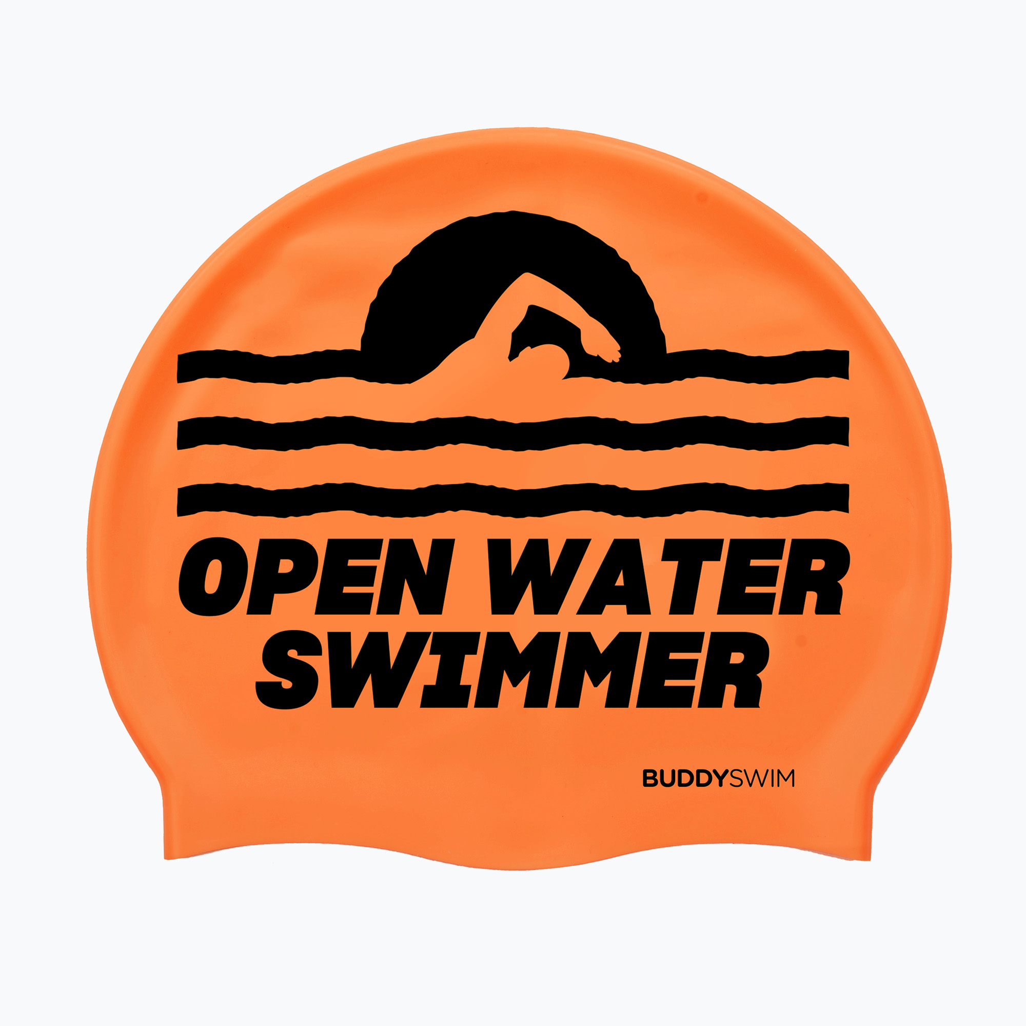 BuddySwim OWS Силиконова шапка за плуване оранжева