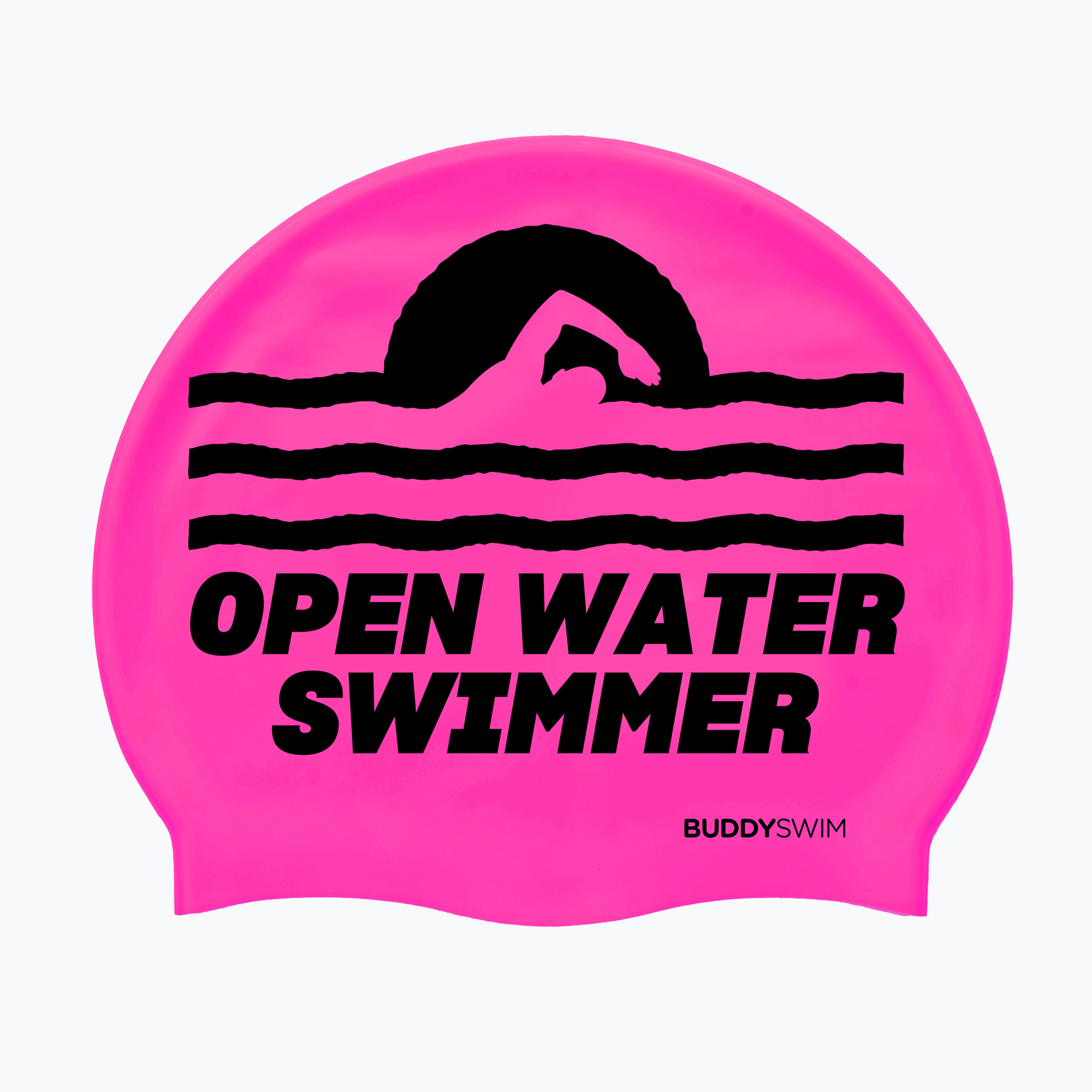 BuddySwim OWS Силиконова розова шапка за плуване