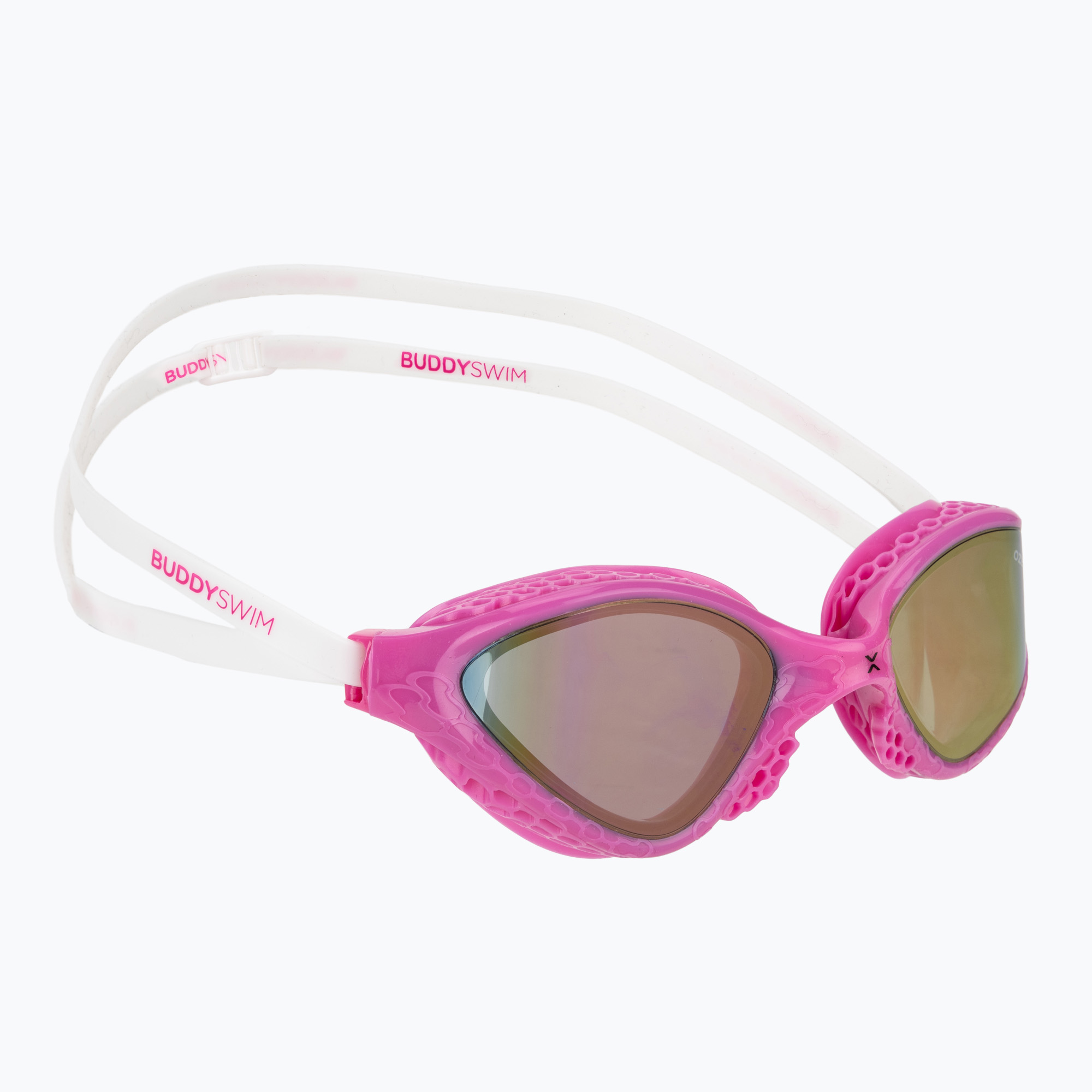 Очила за плуване BuddySwim OzeanX Mirror pink/white/iridium