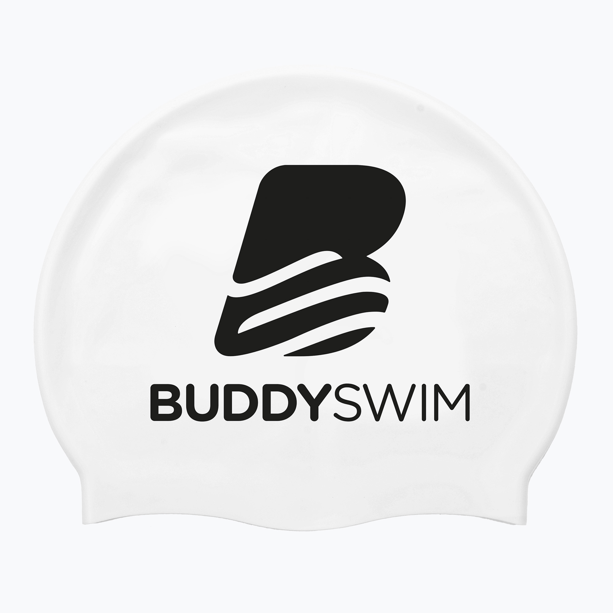 Плувна шапка BuddySwim BLogo Silicone white