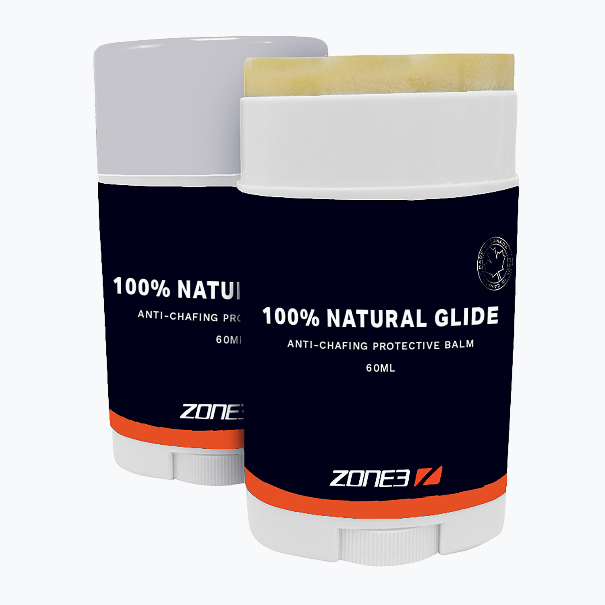 ZONE3 100% Natural Organic Anti-Chafing Glide black/white chafing lotion (60 ml)