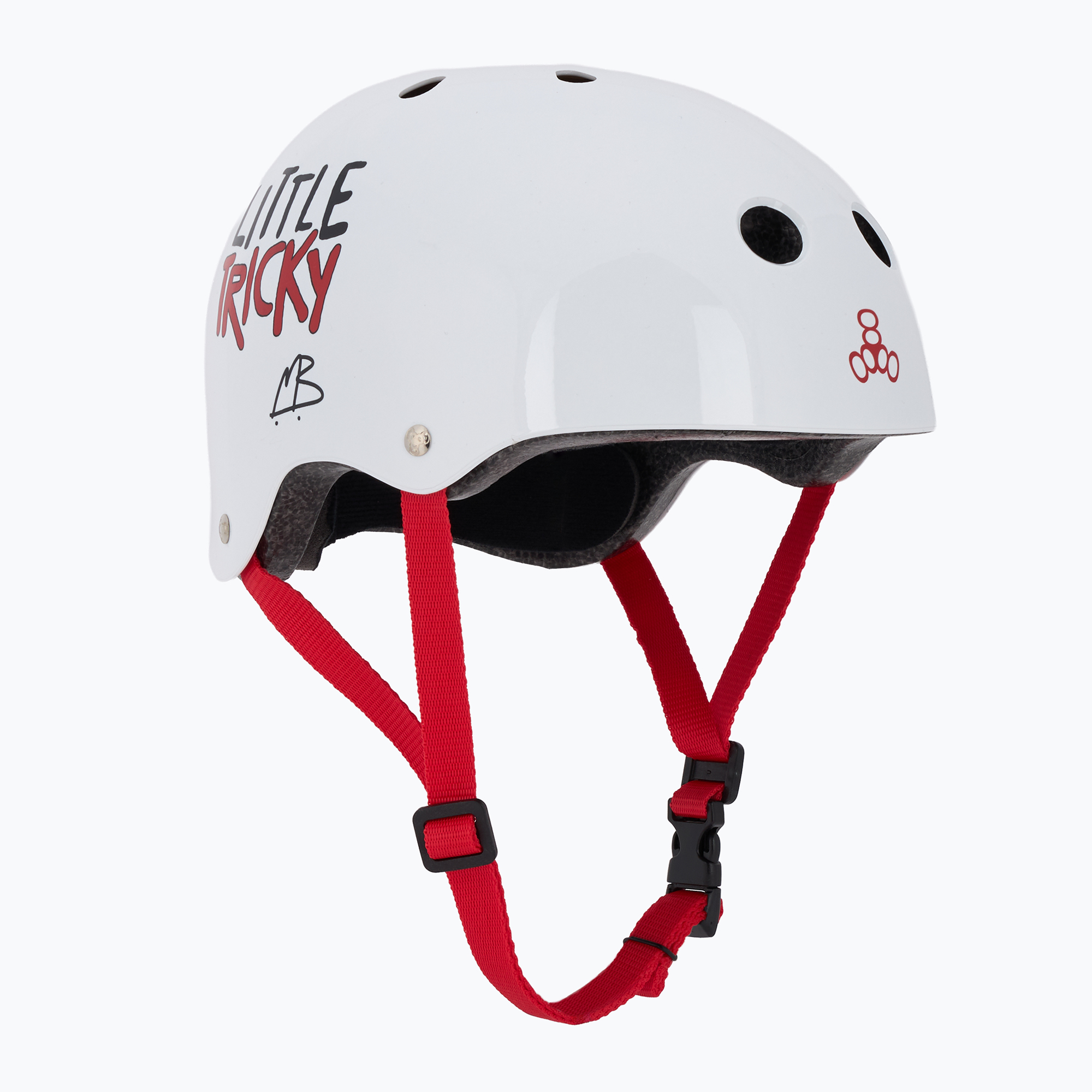 Kask dziecięcy Triple Eight Little Tricky Youth white 