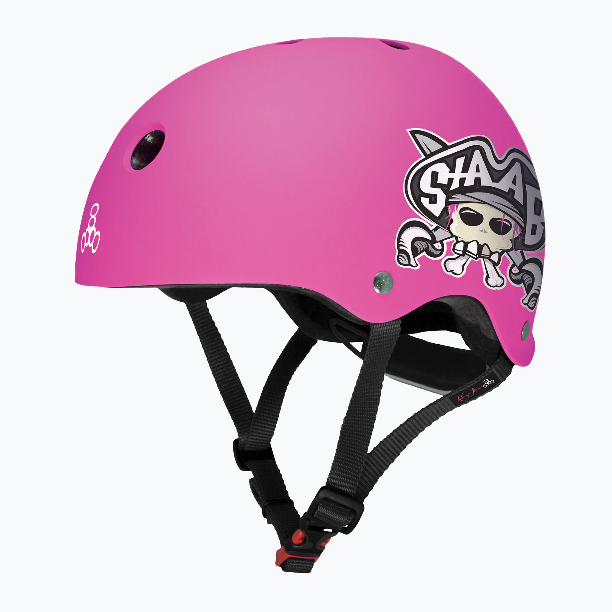 Детска каска Triple Eight Youth Lil 8 Staab neon pink