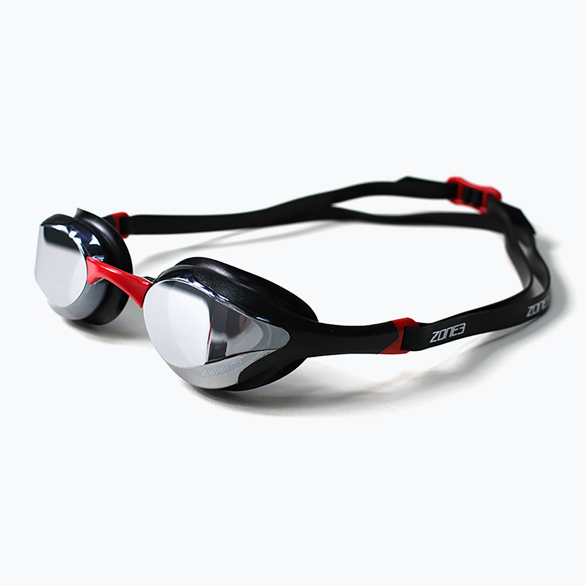 Okulary do pływania ZONE3 Volare Streamline Racing black/red/silver polarized mirror revo