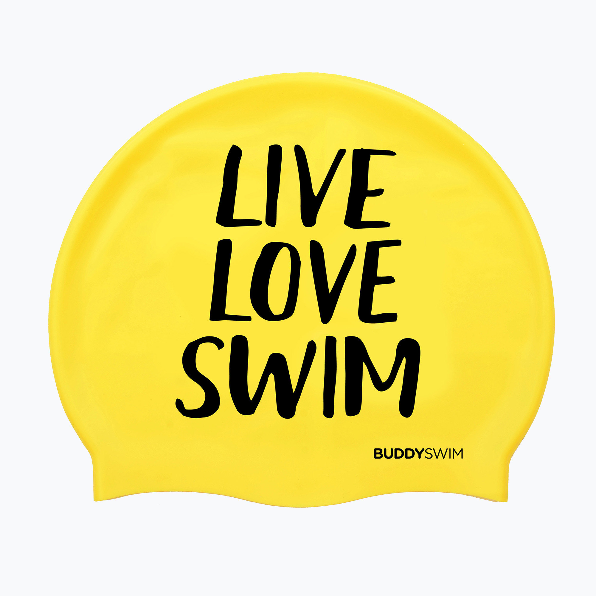 Swim cap BuddySwim LLS Silicone yellow