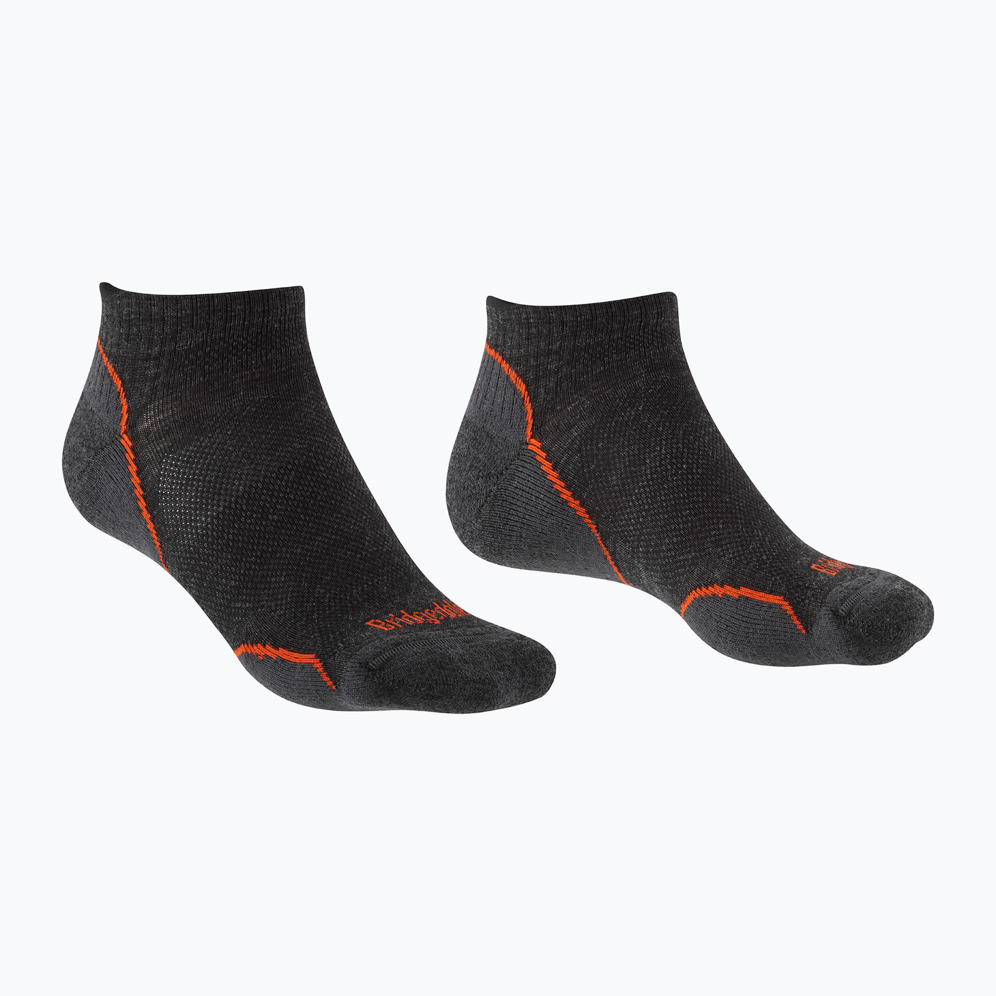 Мъжки туристически чорапи Bridgedale Hike Ultralight Merino Performance Low anthracite/orange