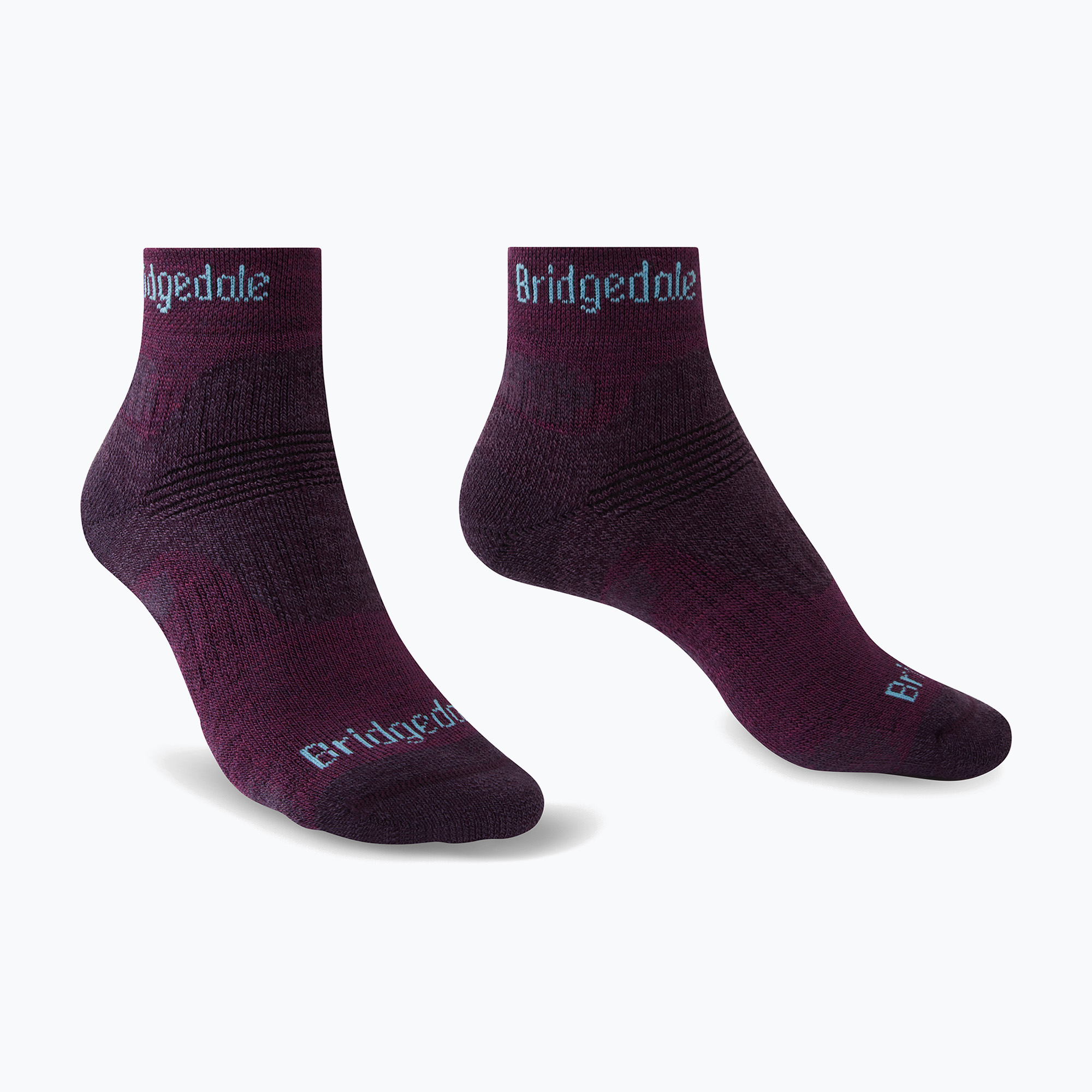 Дамски туристически чорапи Bridgedale Hike Midweight Performance Ankle dark purple