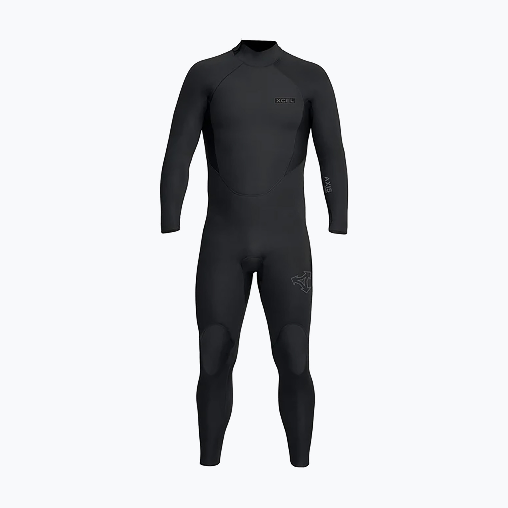 Pianka do pływania męska Xcel Axis 3/2 mm Back Zip Full black 