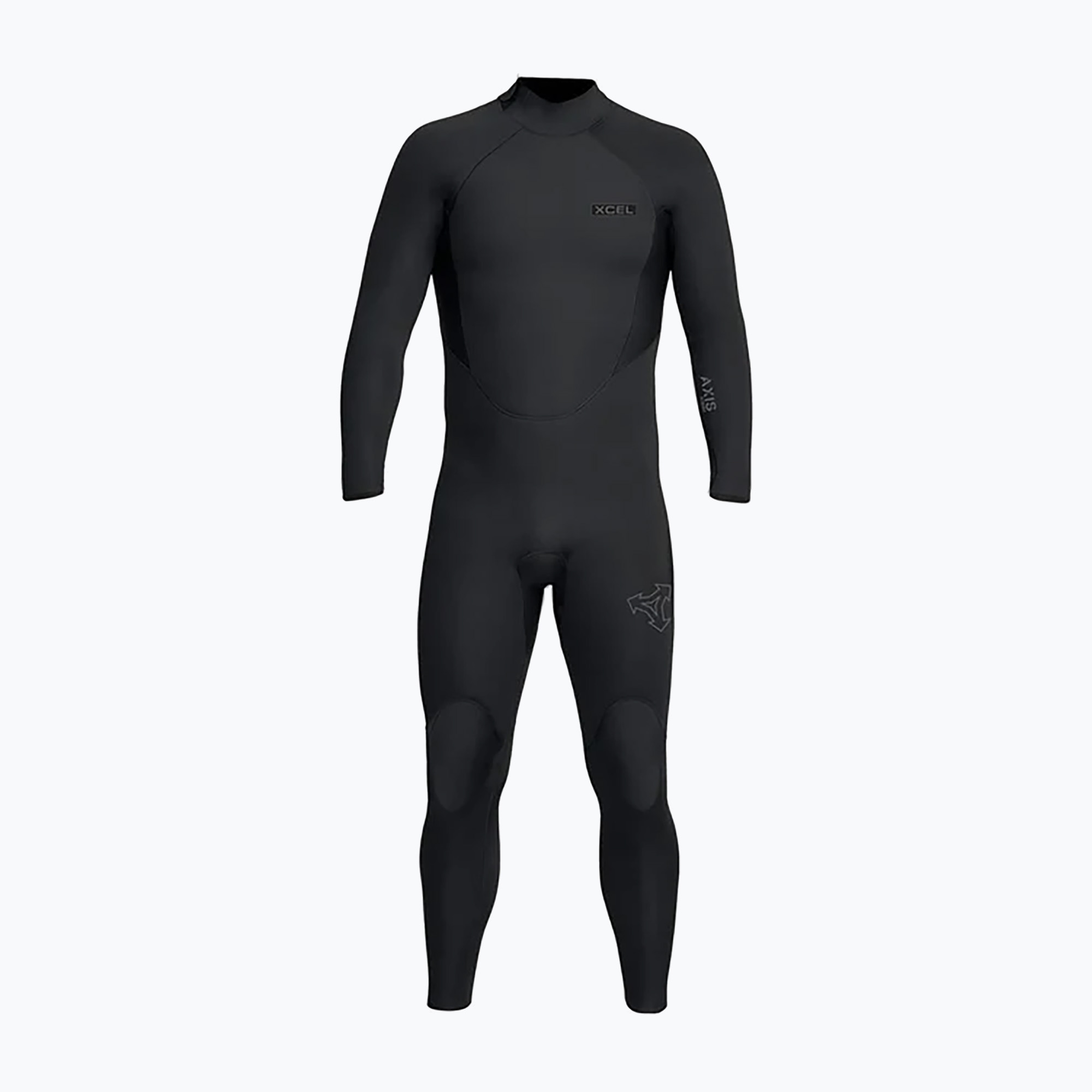 Pianka do pływania męska Xcel Axis 4/3 mm Back Zip Full black 