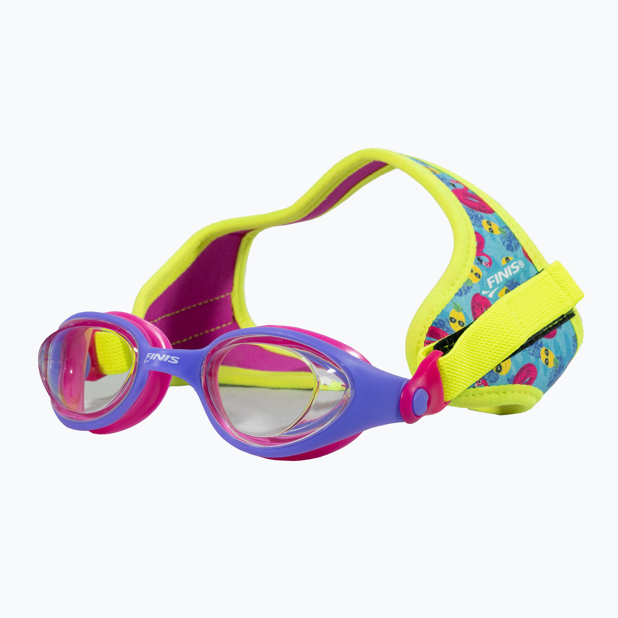 Okulary do pływania dziecięce FINIS DragonFlys flamingo clear | WYSYŁKA W 24H | 30 DNI NA ZWROT