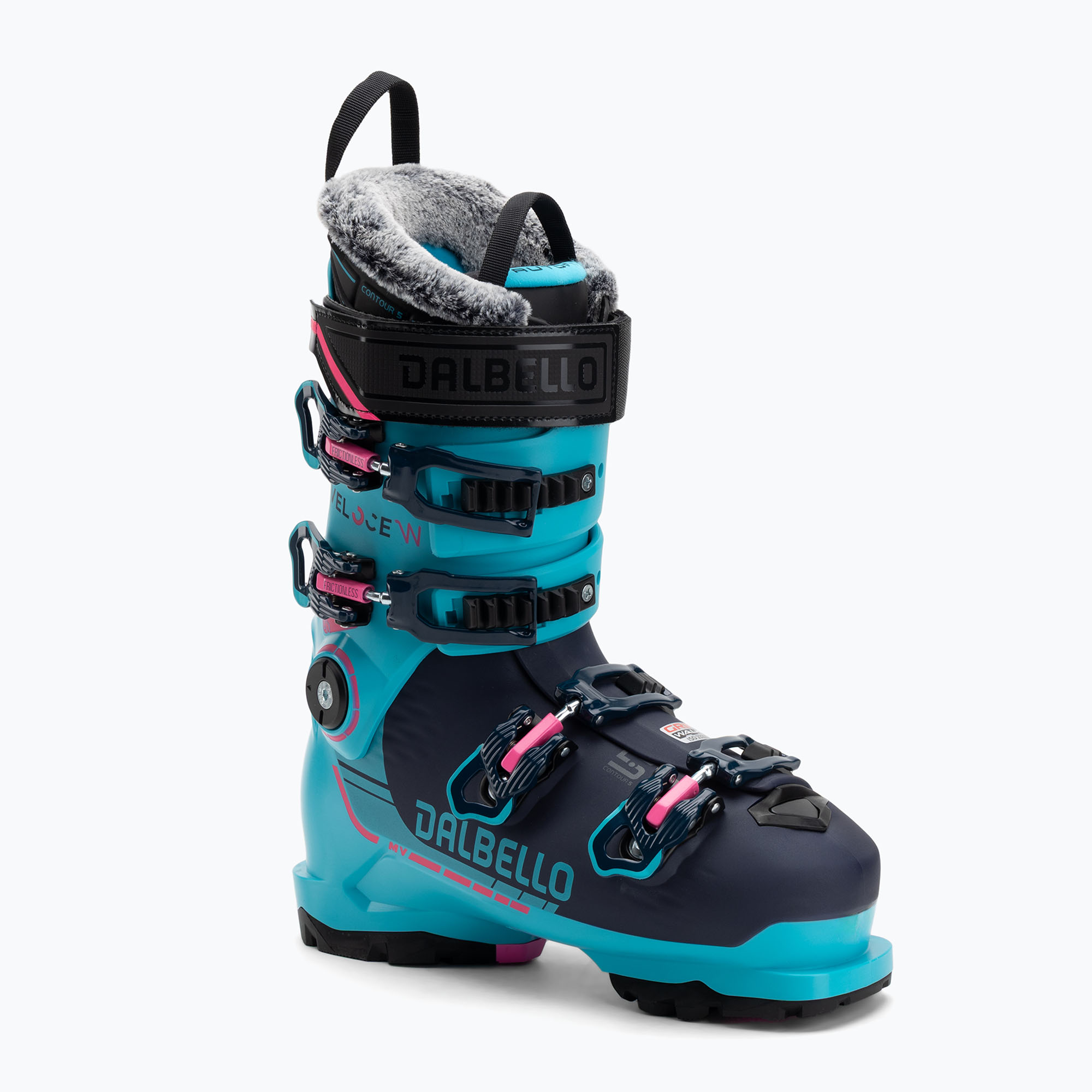 Scarponi da sci da donna Dalbello Veloce 105 MV W blu caraibi/blu scuro (25.5 cm) (Veloce 105 MV W D2403007.10)