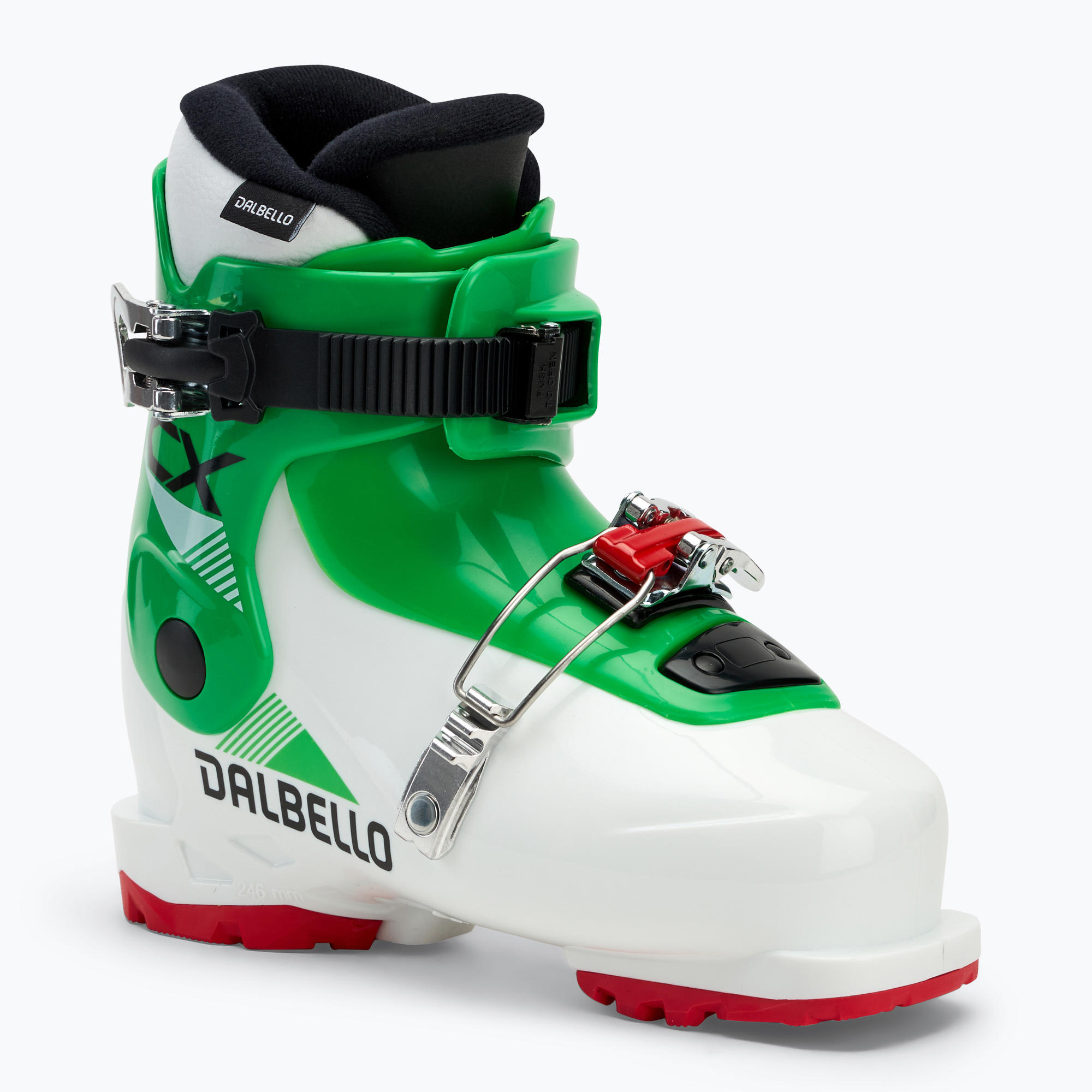Ghete de schi pentru copii Dalbello CX 2.0 Cabrio GW white/green race (CX 2.0 Cabrio GW D2410305.10)
