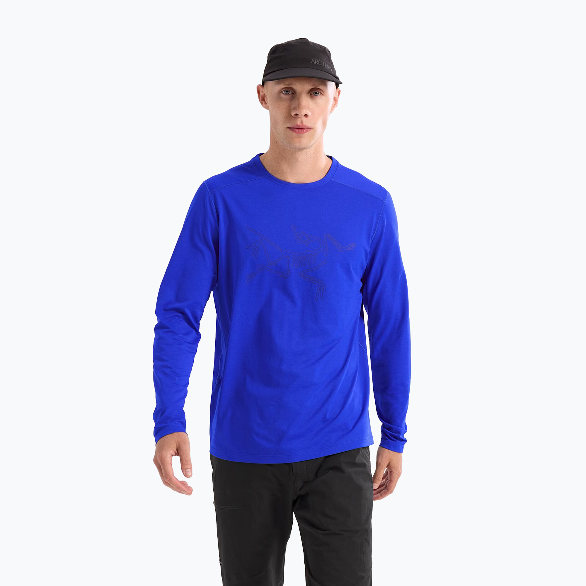 Longsleeve męski Arc'teryx Cormac Logo vitality heather/ black sapphire 