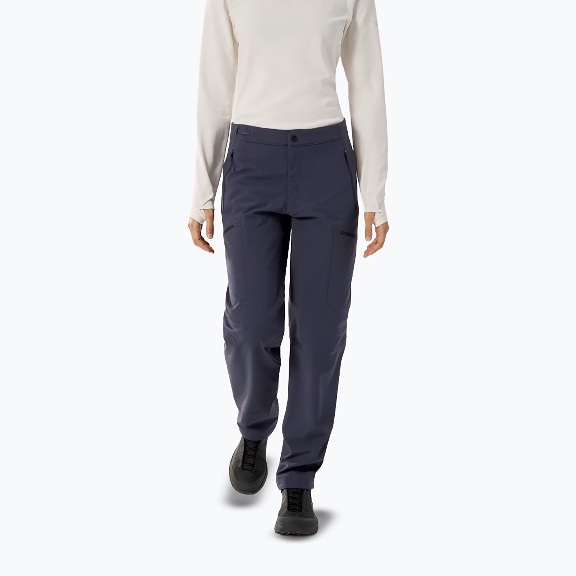 Pantaloni softshell pentru femei Arcteryx Gamma MX black sapphire