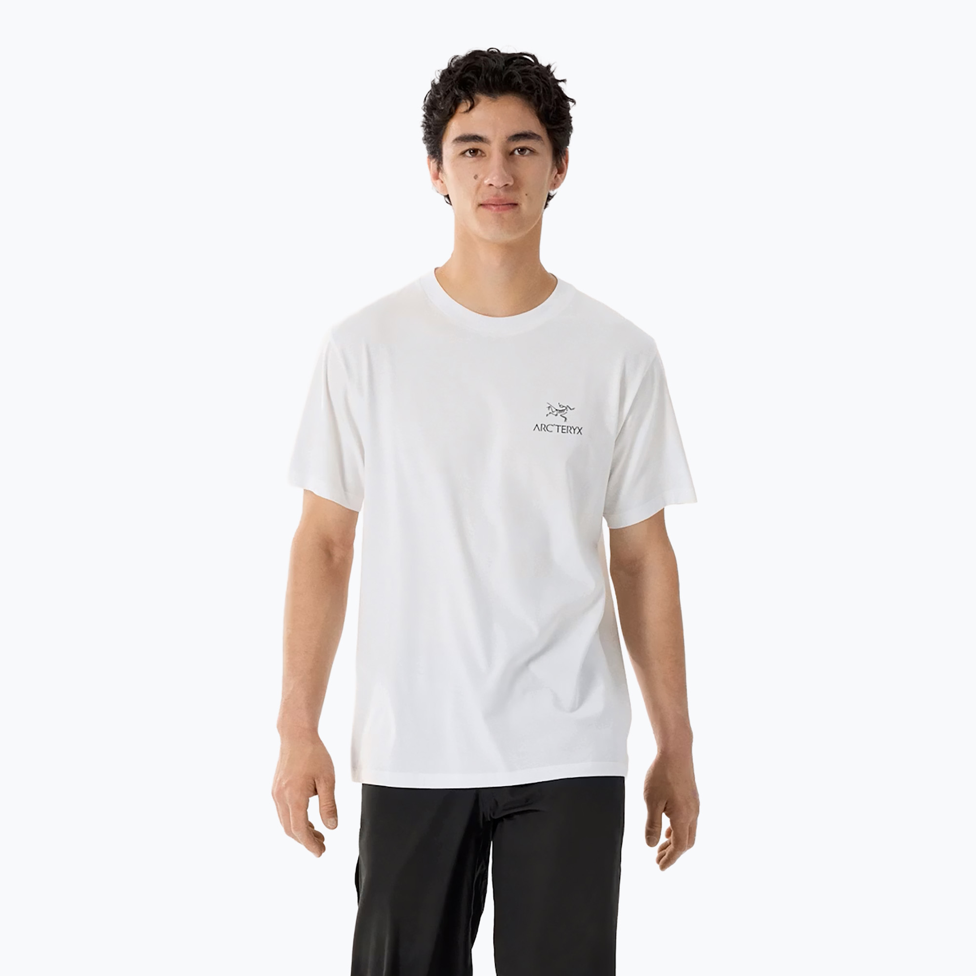 Мъжка тениска Arc'teryx Kragg Sl Cotton Bird Word white light/black
