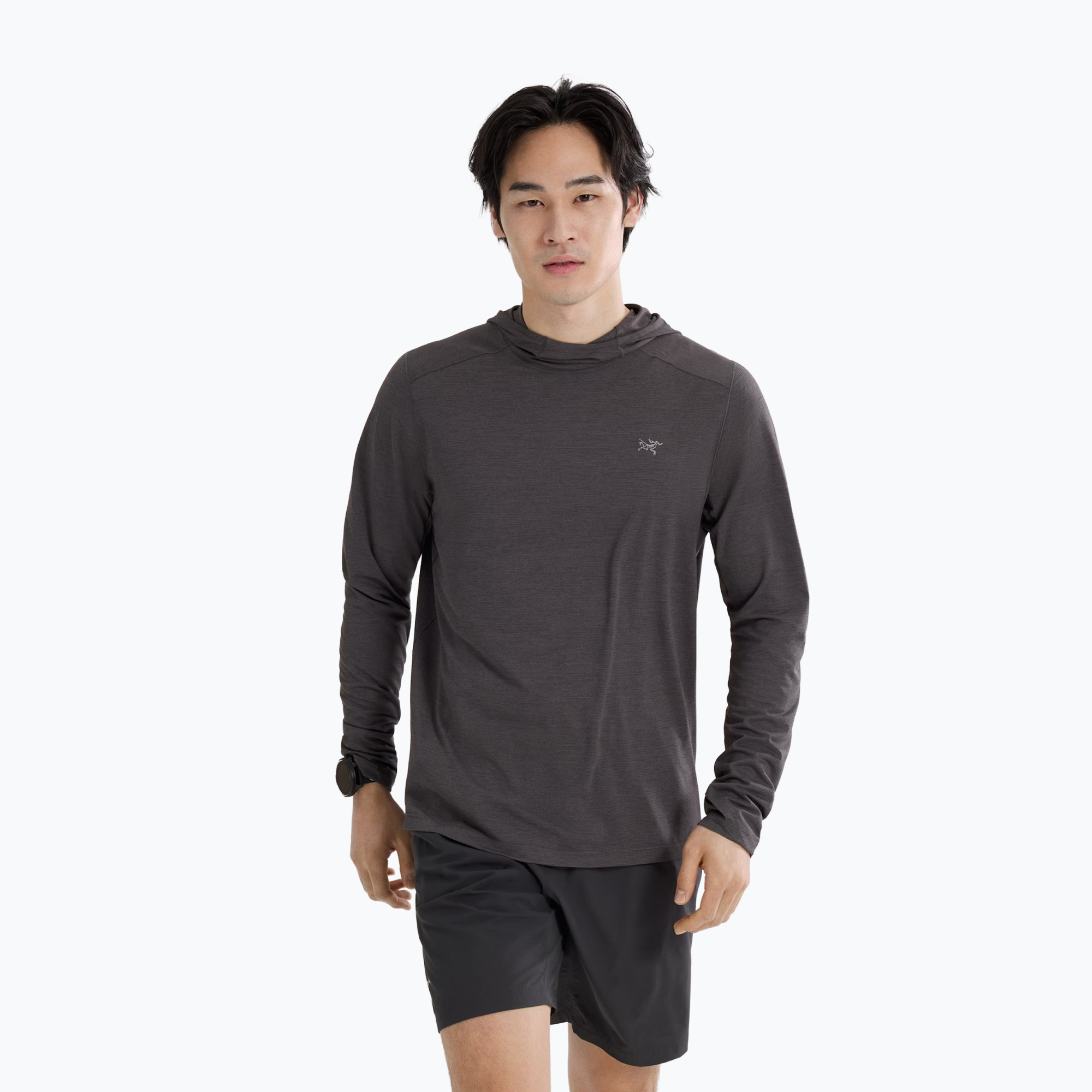 Longsleeve męski Arc'teryx Cormac Hoody black heather 