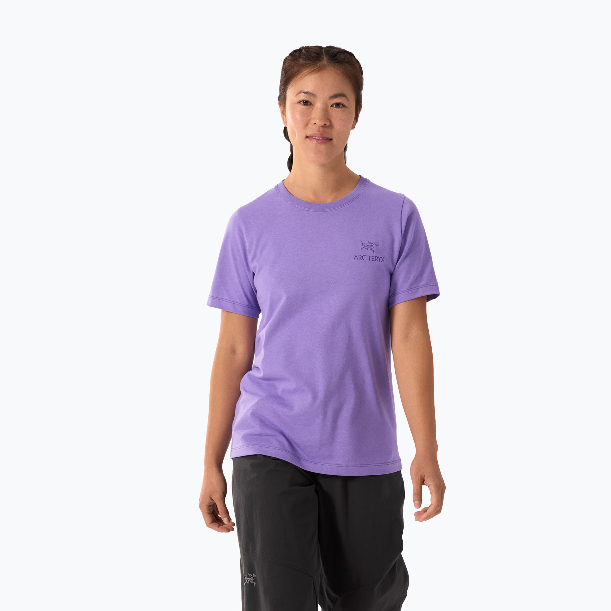 Koszulka damska Arc'teryx Kragg Sl Cotton Emblem Crew aster 