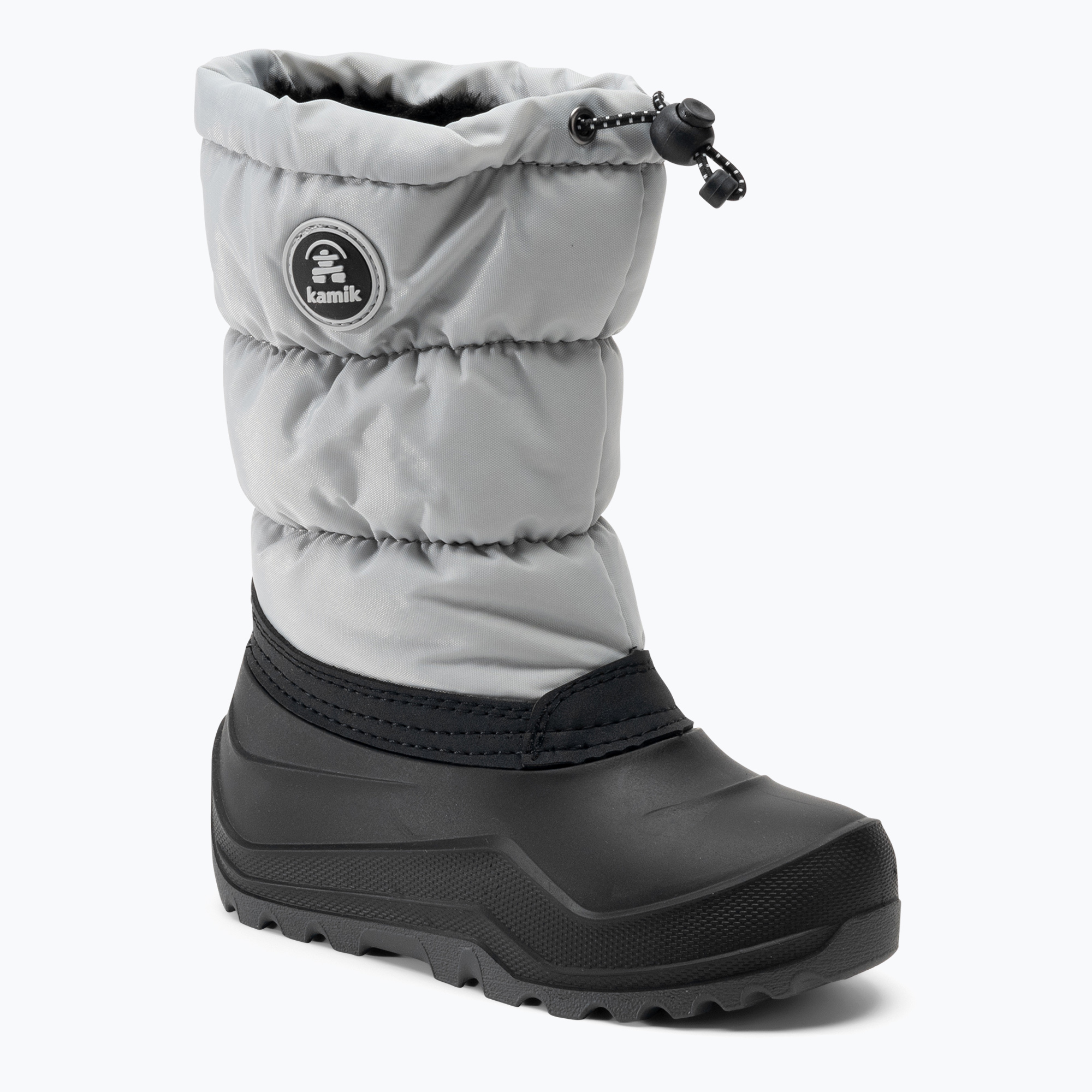 Śniegowce dziecięce Kamik Snowcozy light grey 