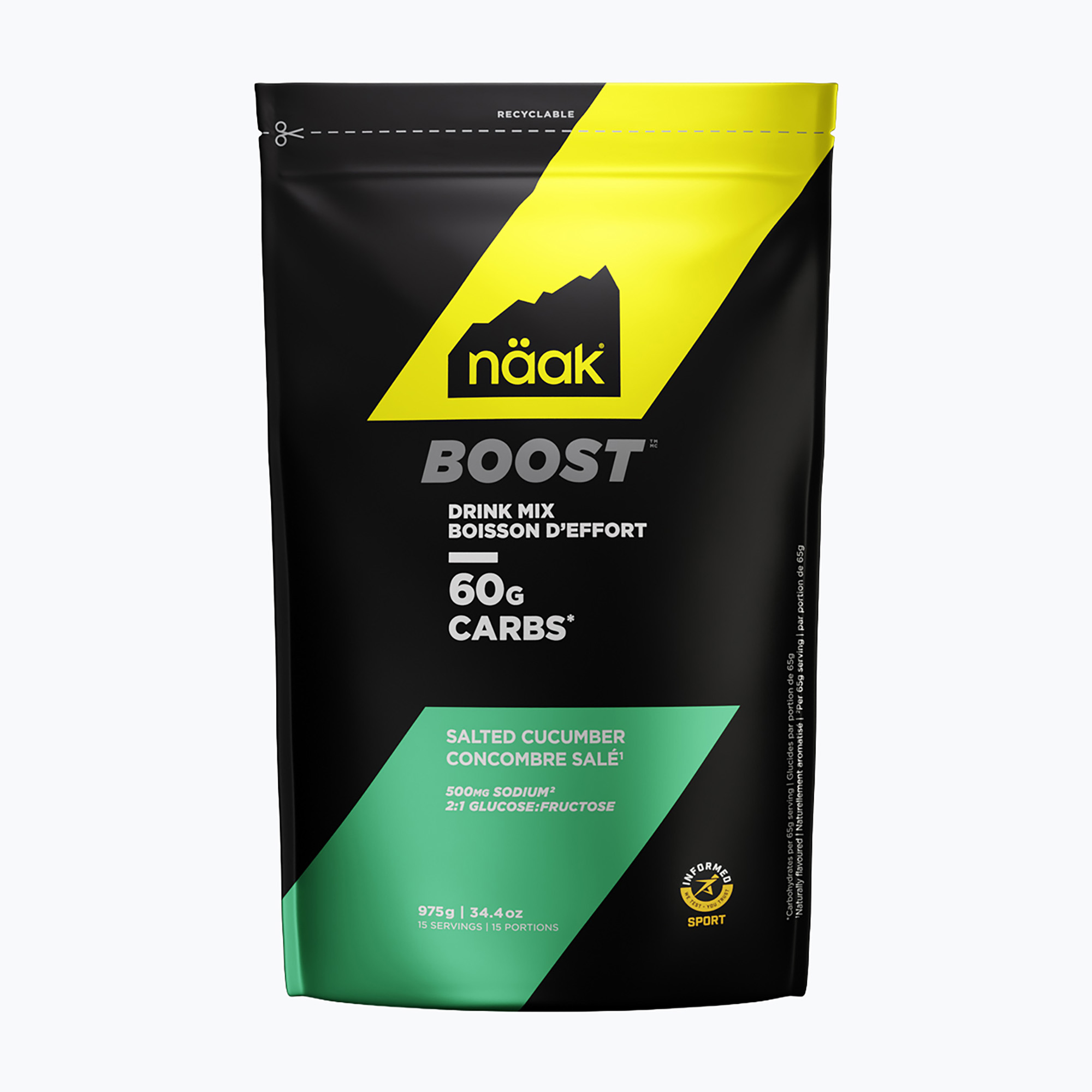 Energy-Drink Näak Boost Drink Mix 975 g salted cucumber
