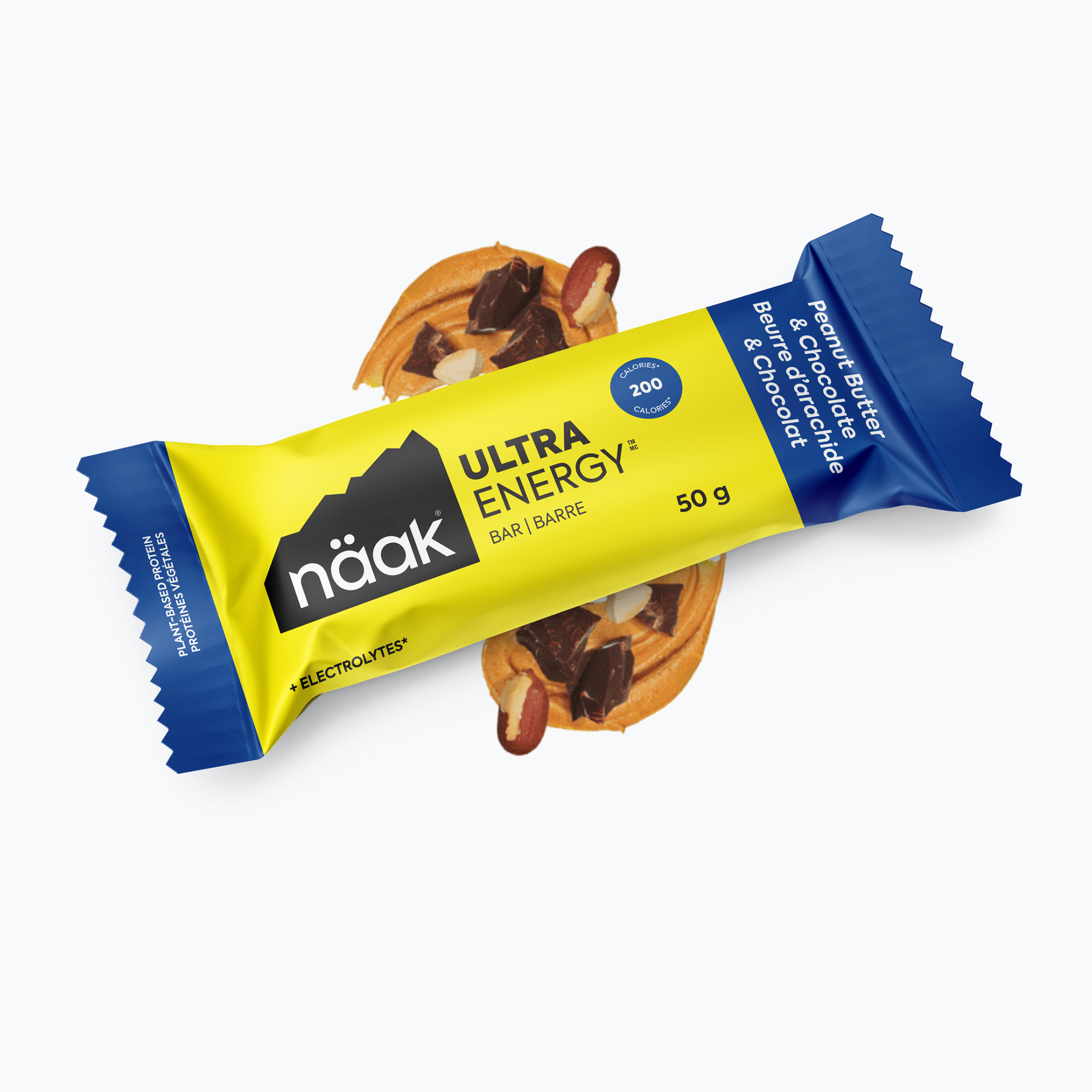 Näak Ultra Energy bar 50 g burro di arachidi e cioccolato (50g) (Ultra Energy EBPC-1B-EU)
