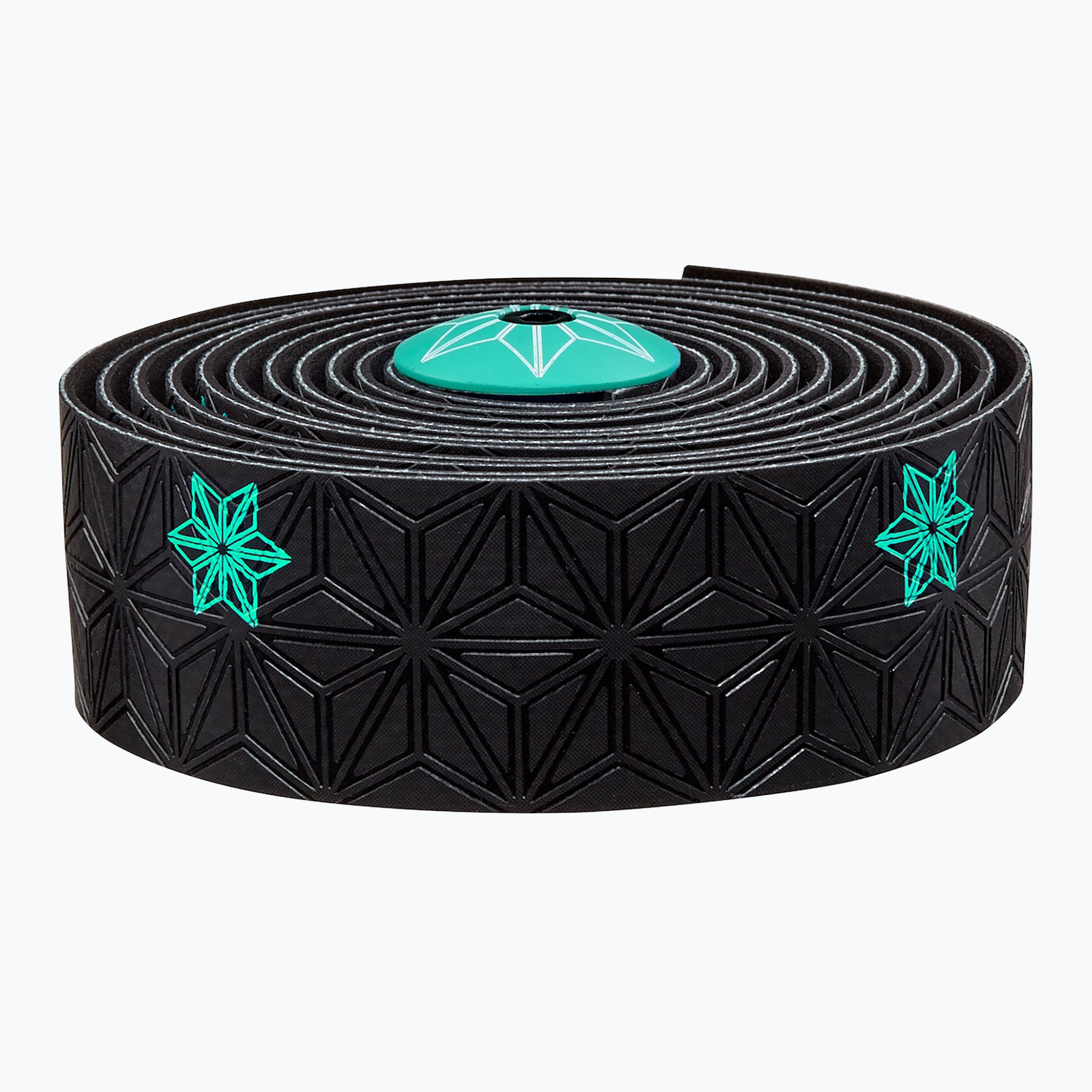 SUPACAZ Super Sticky Kush Galaxy stampa celeste/tasselli celeste fascia manubrio