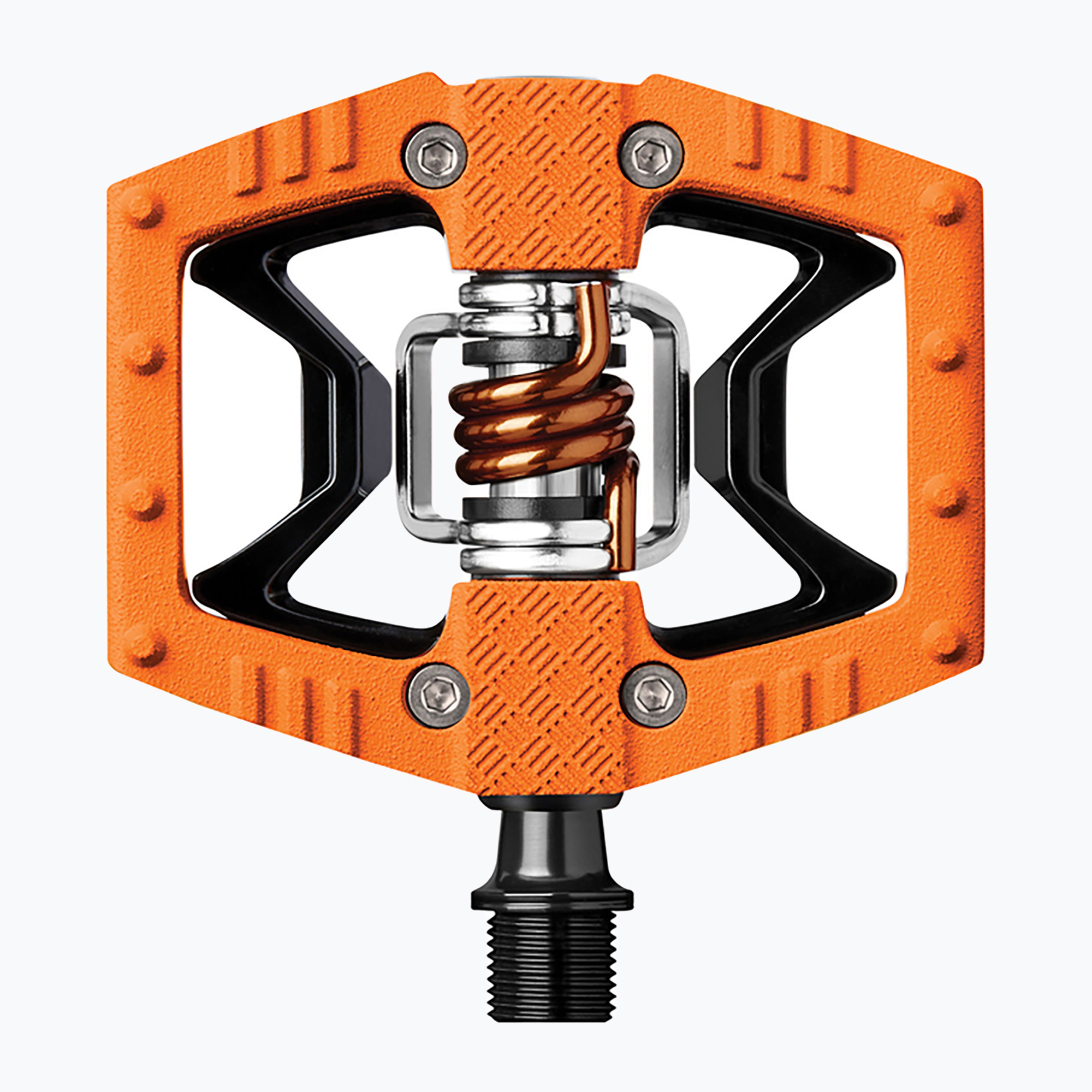 Crankbrothers Double Shot 2 arancio/nero/arancio pedali per bicicletta