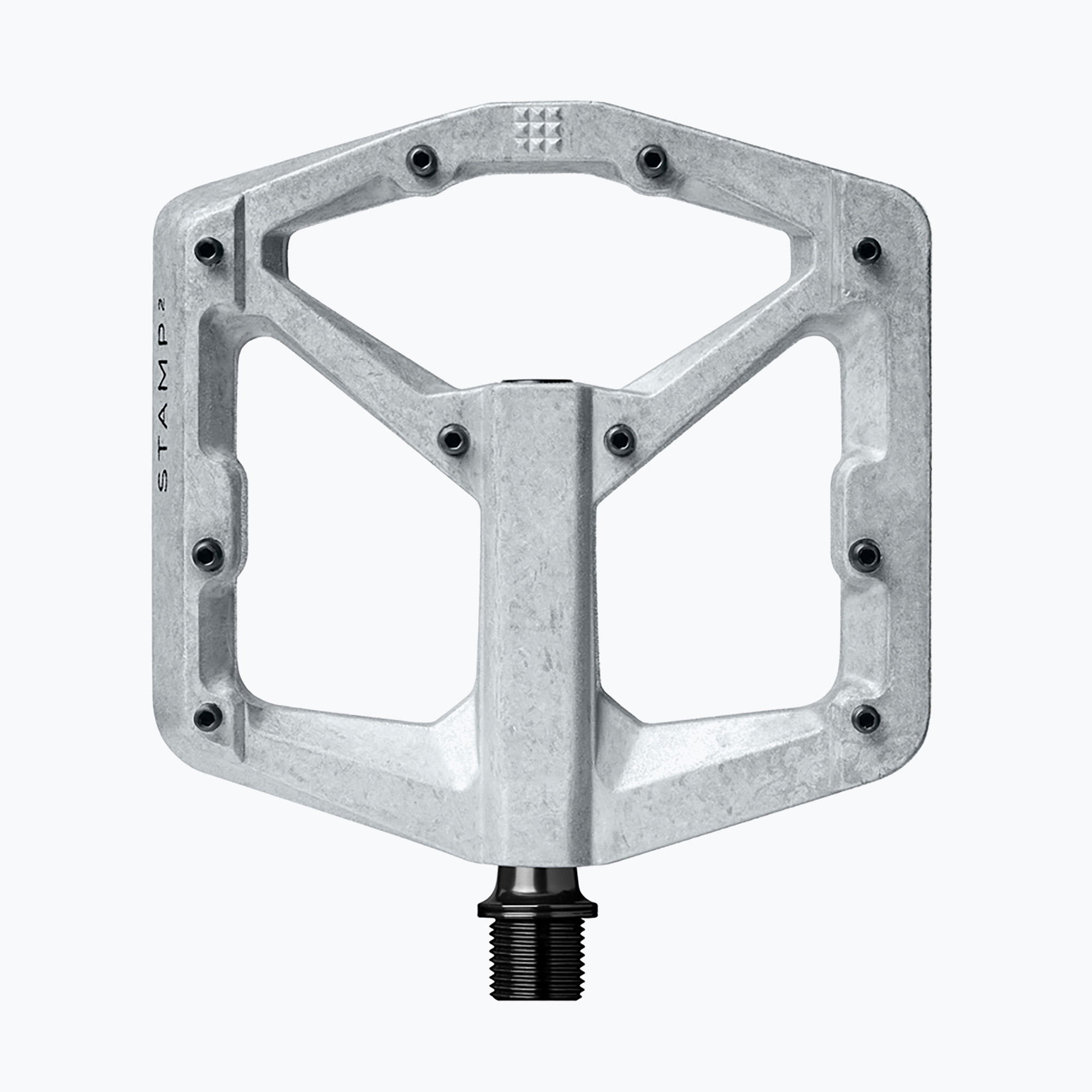 Crankbrothers Stamp 2 raw silver bicycle pedals (S)