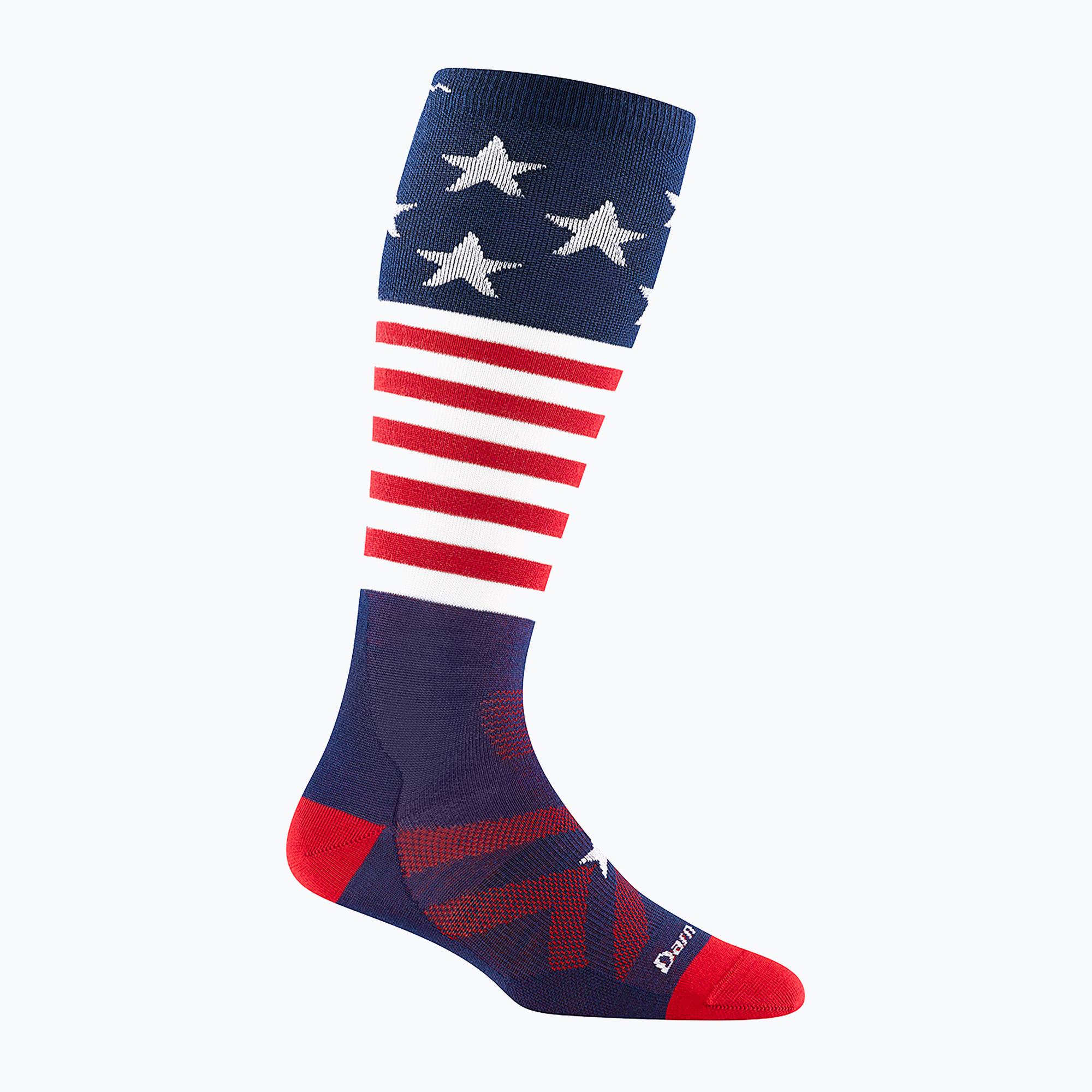 Darn Tough Captain Stripes Jr. calze da sci per bambini a stelle e strisce (M) (Captain Stripes Jr. 3801-N-K004-03)