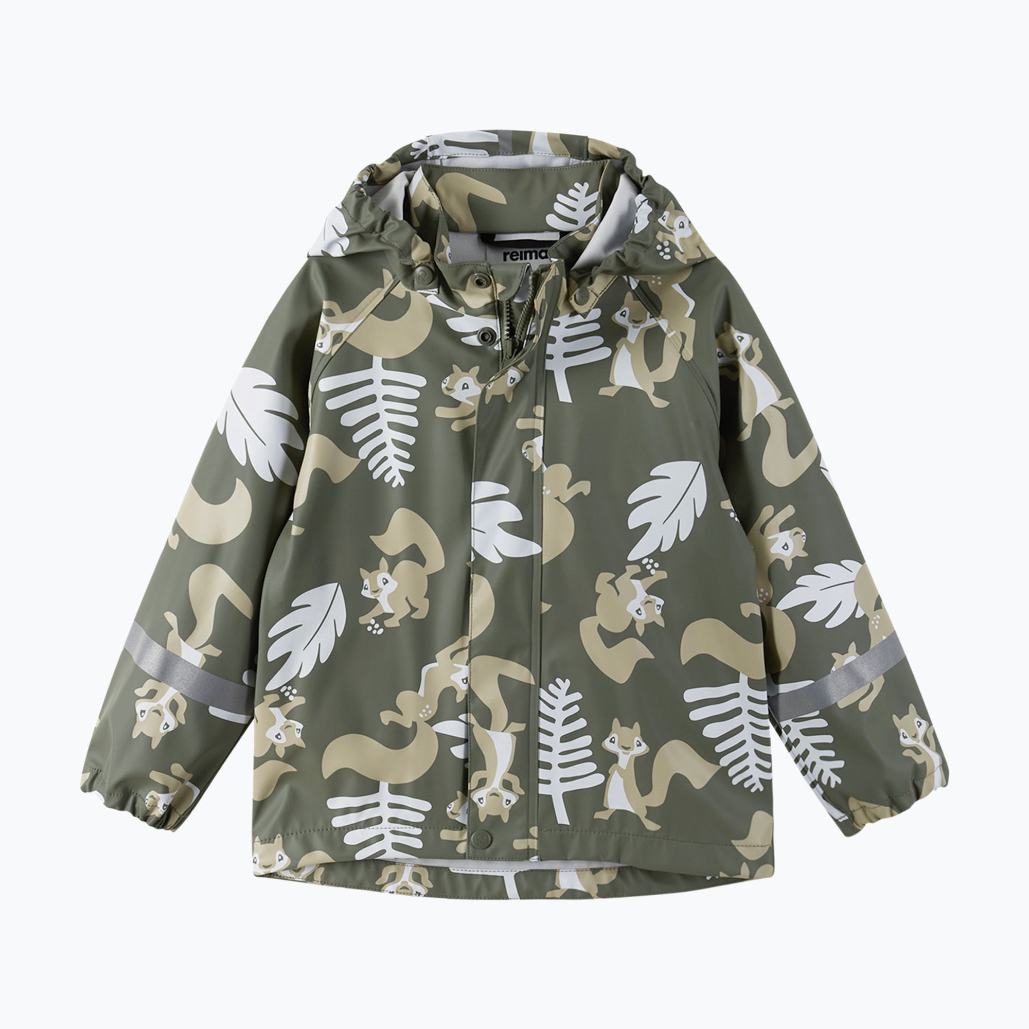 Kurtka przeciwdeszczowa dziecięca Reima Vesi greyish green 5100077A-6980 