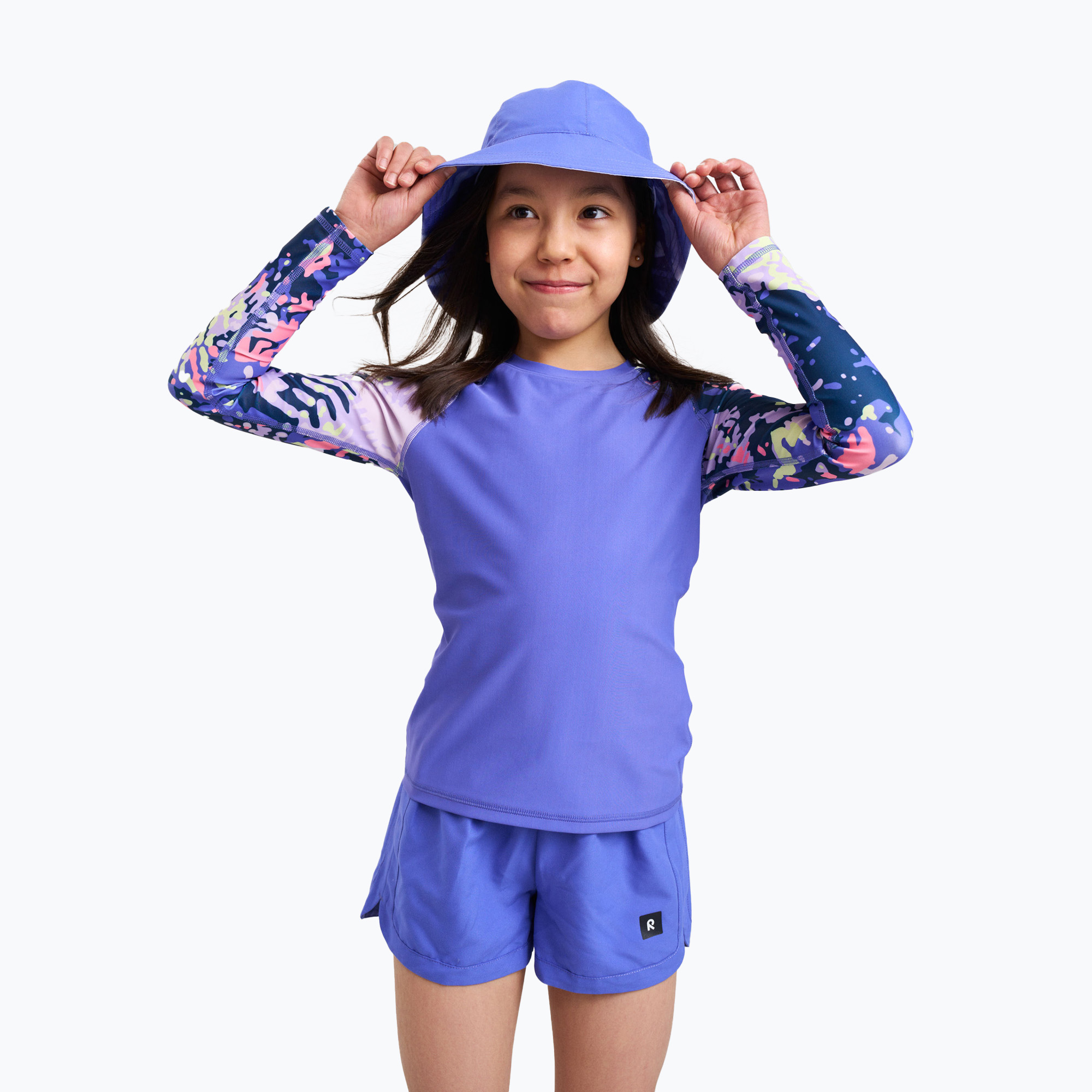 Детски къси панталони за плуване Reima Nauru bright breezy violet