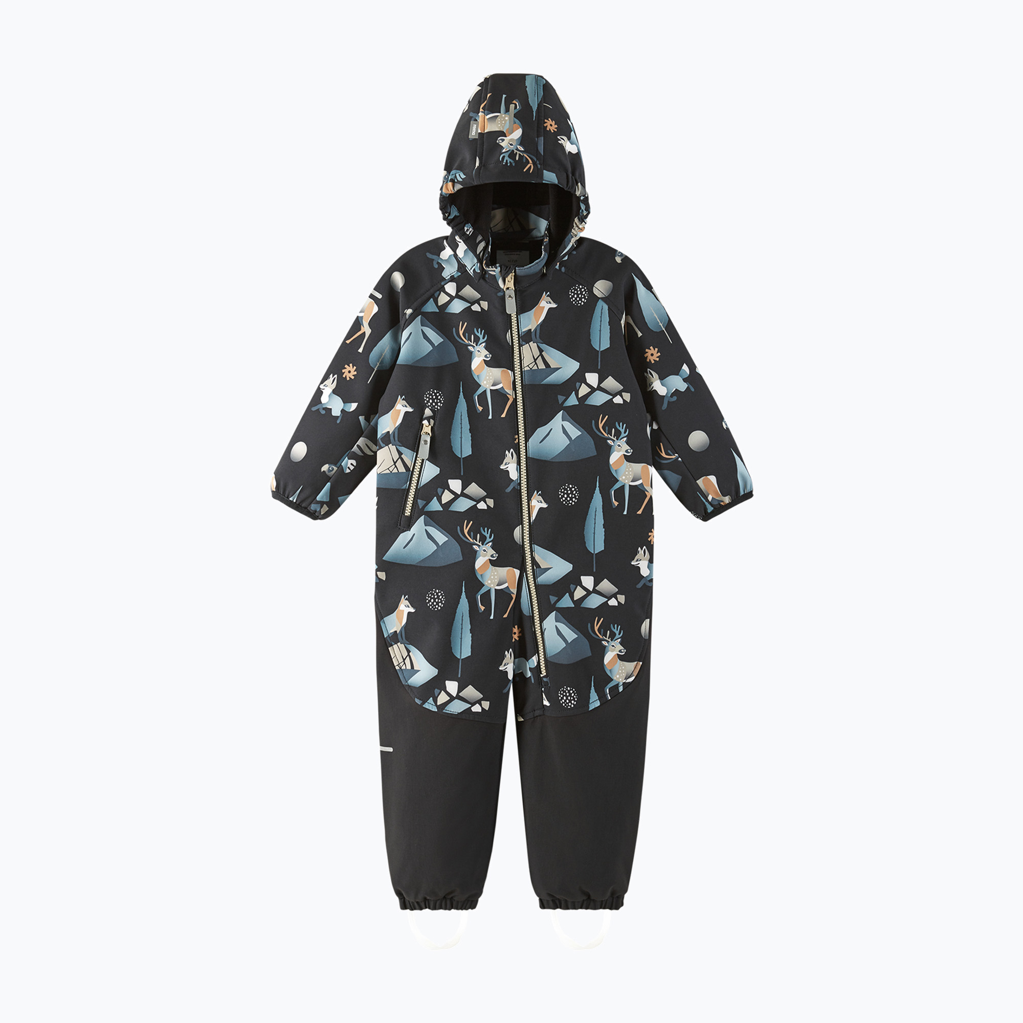 Kombinezon softshell dziecięcy Reima Mjosa black 