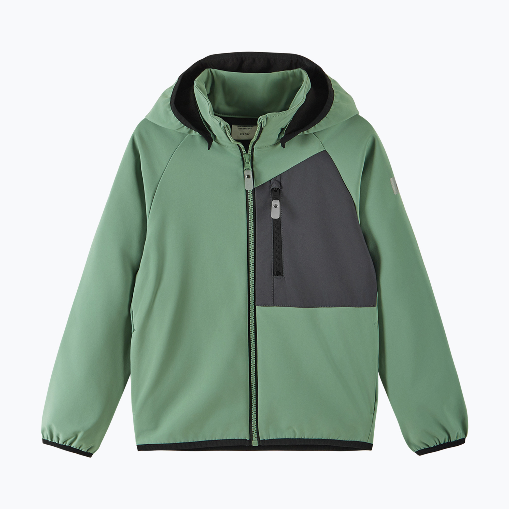 Kurtka softshell dziecięca Reima Mukana green clay 