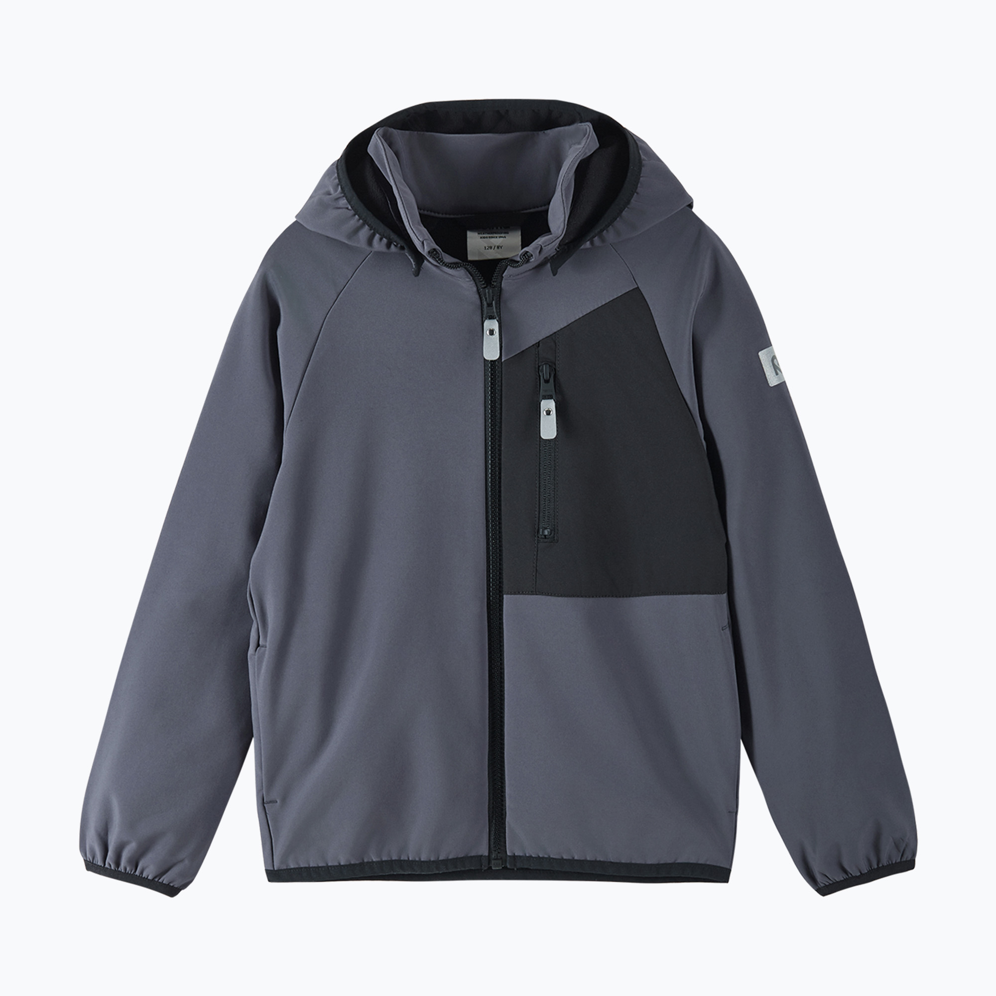 Kurtka softshell dziecięca Reima Mukana soft black 