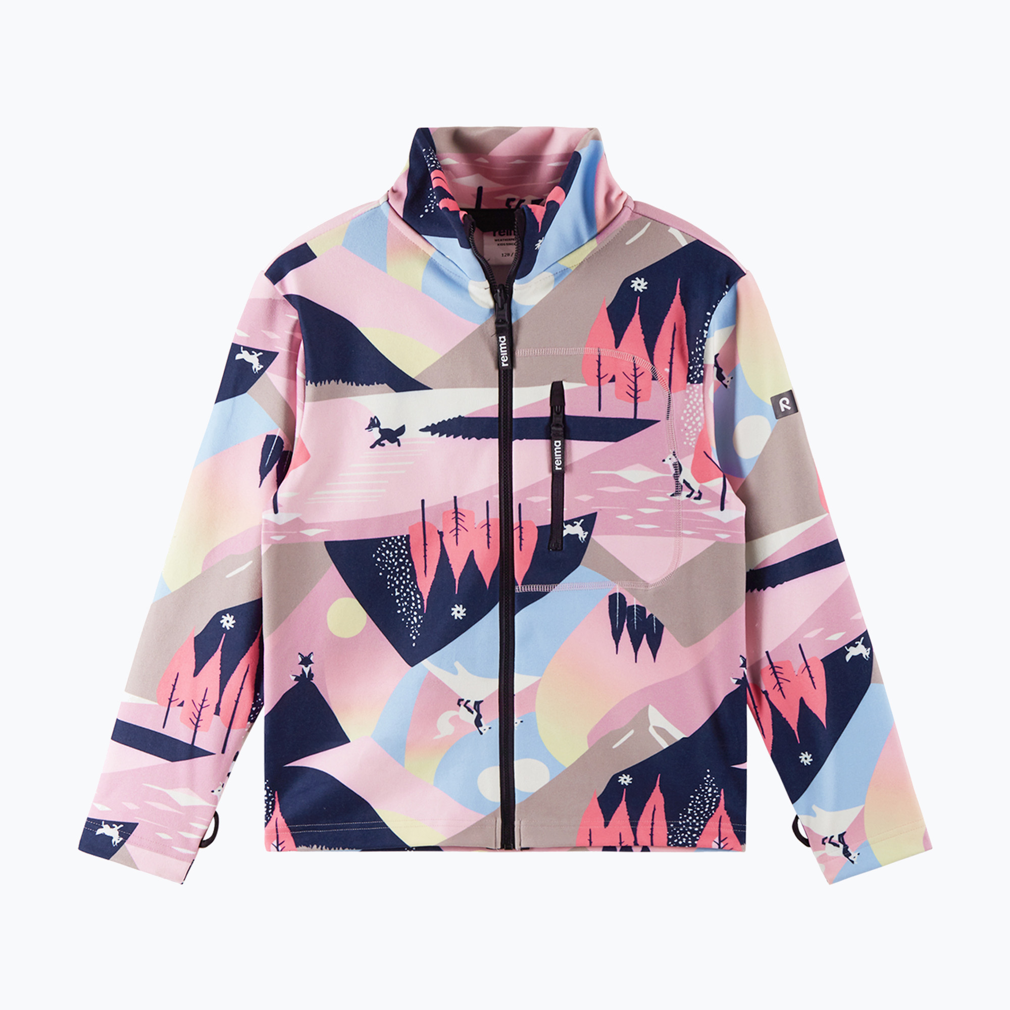 Bluza polarowa dziecięca Reima Iisisti grey pink 