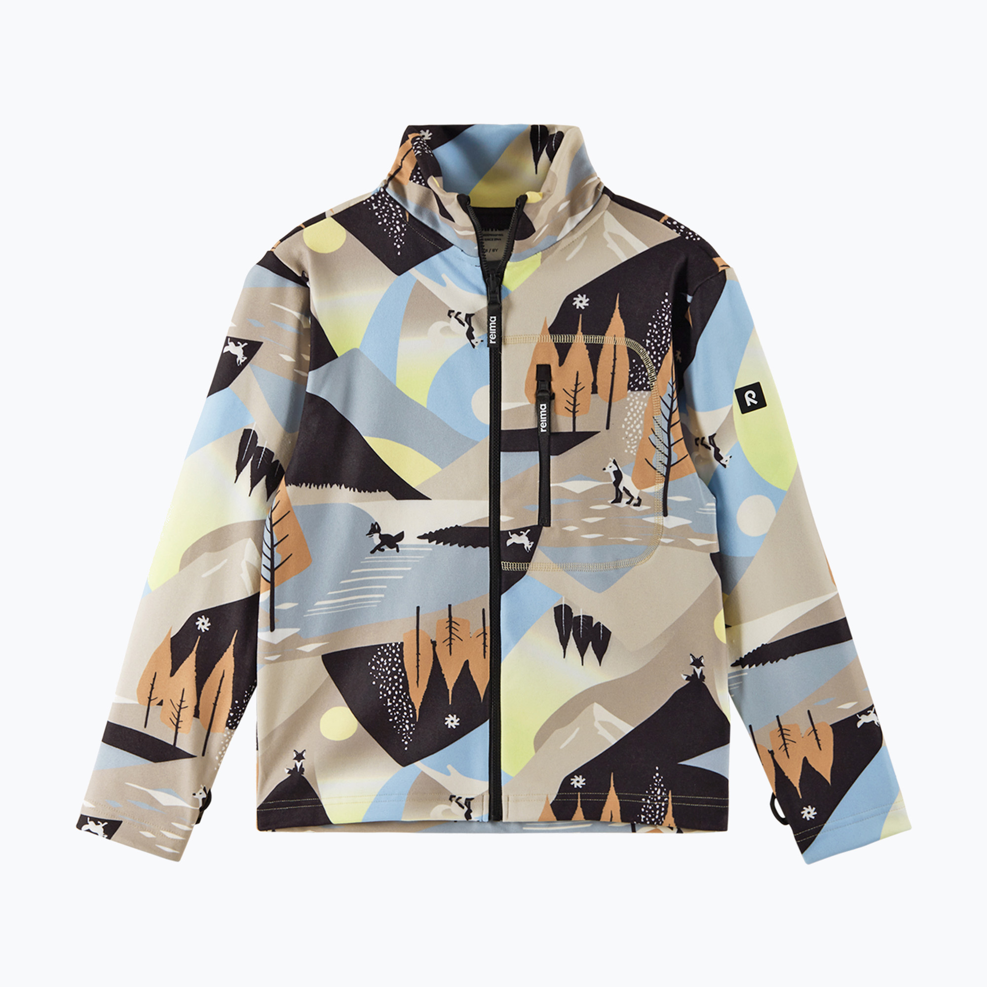 Bluza polarowa dziecięca Reima Iisisti earthy beige 
