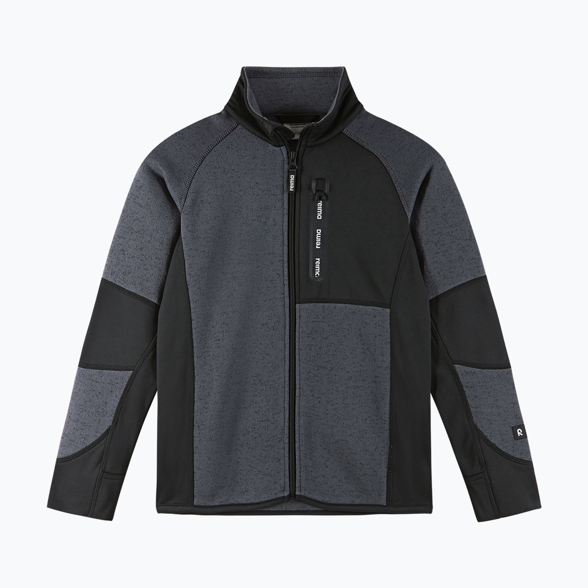Детски поларен суитшърт Reima Liukuen soft black