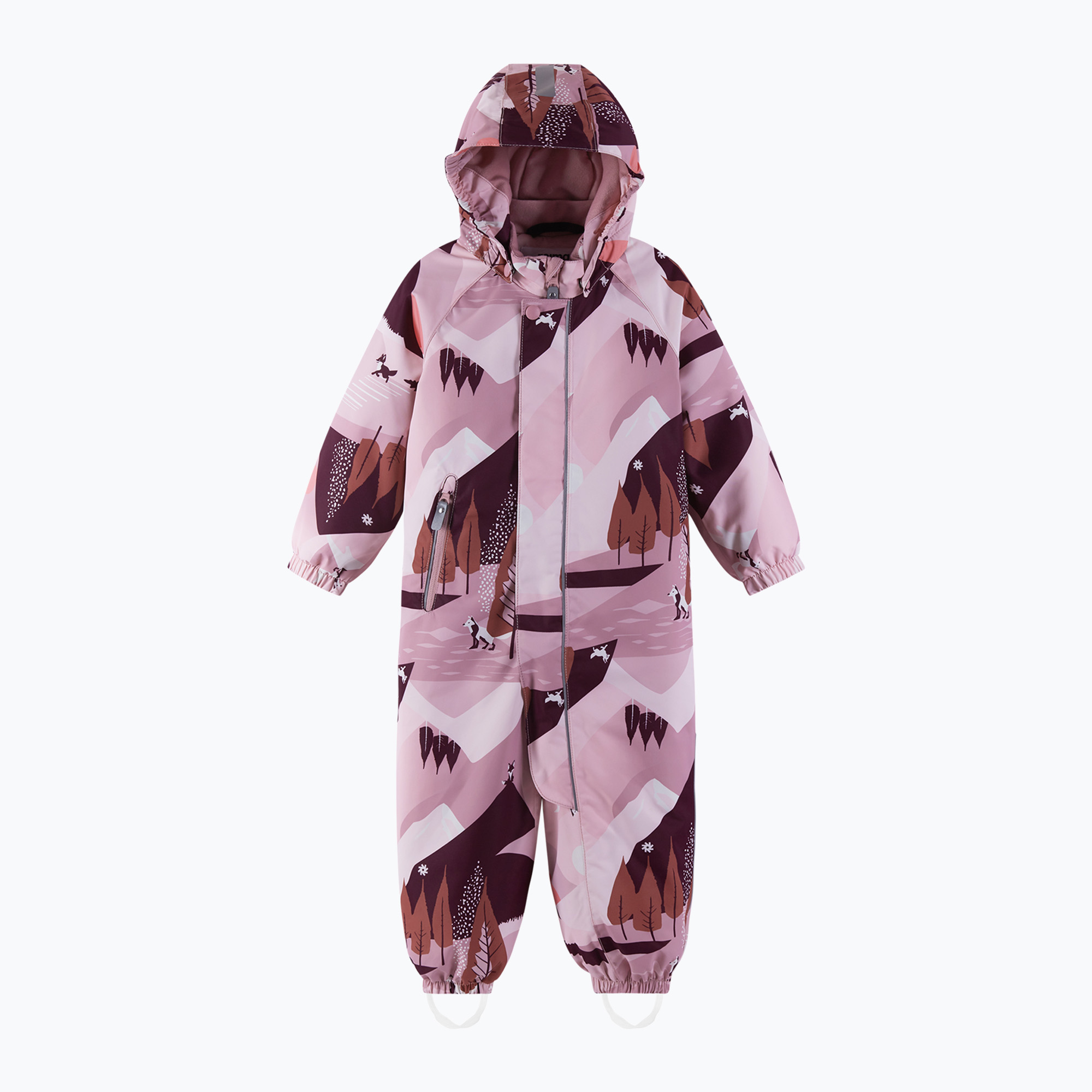 Kombinezon dziecięcy Reima Puhuri grey pink 
