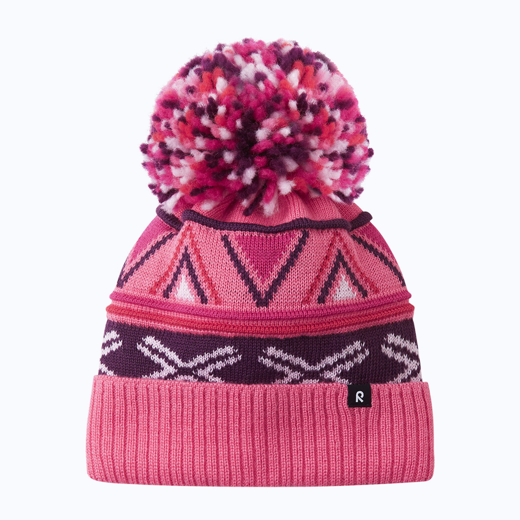 Czapka zimowa dziecięca Reima Kirjoen soft coral 