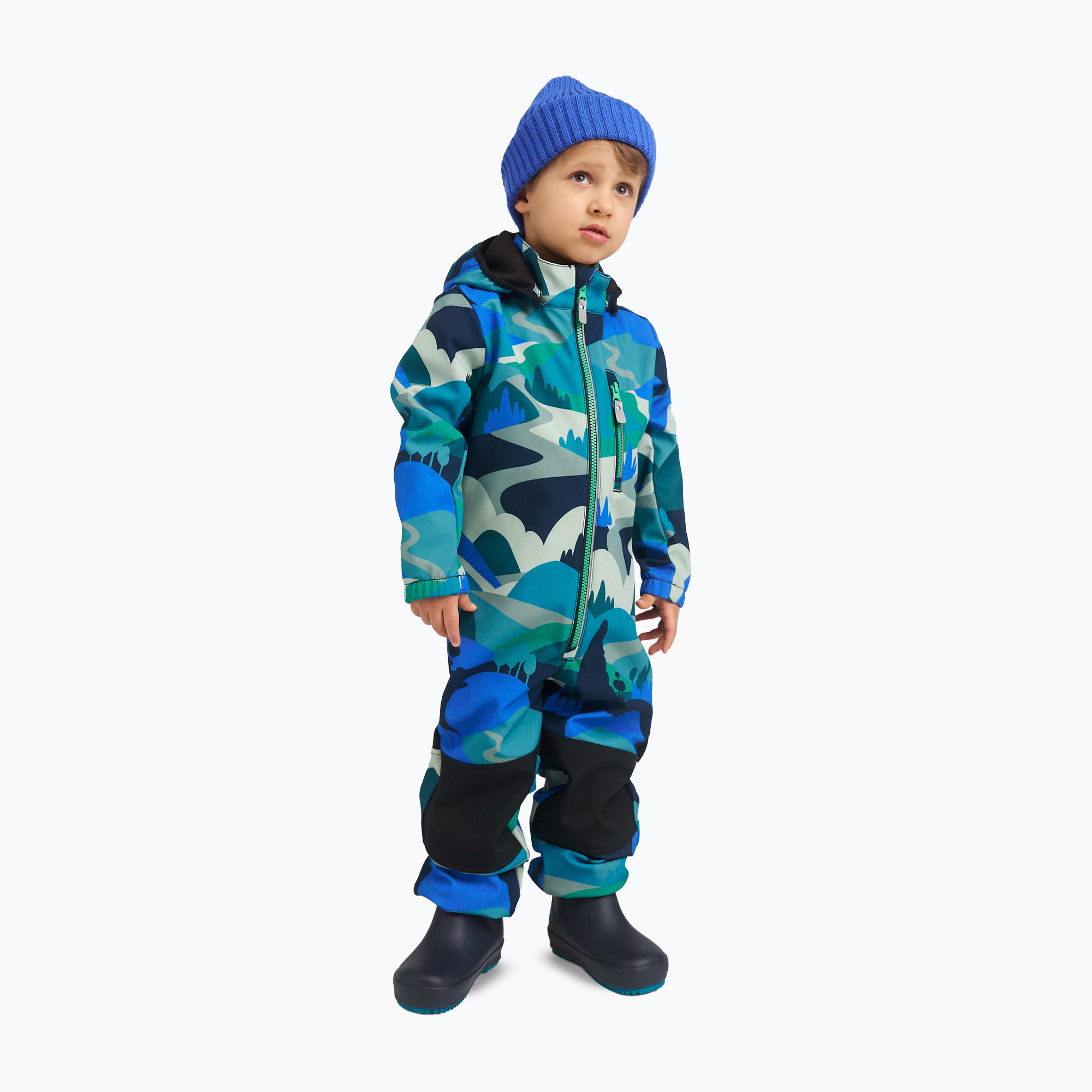 Combinezon softshell pentru copii Reima Nurmes sparkly blue