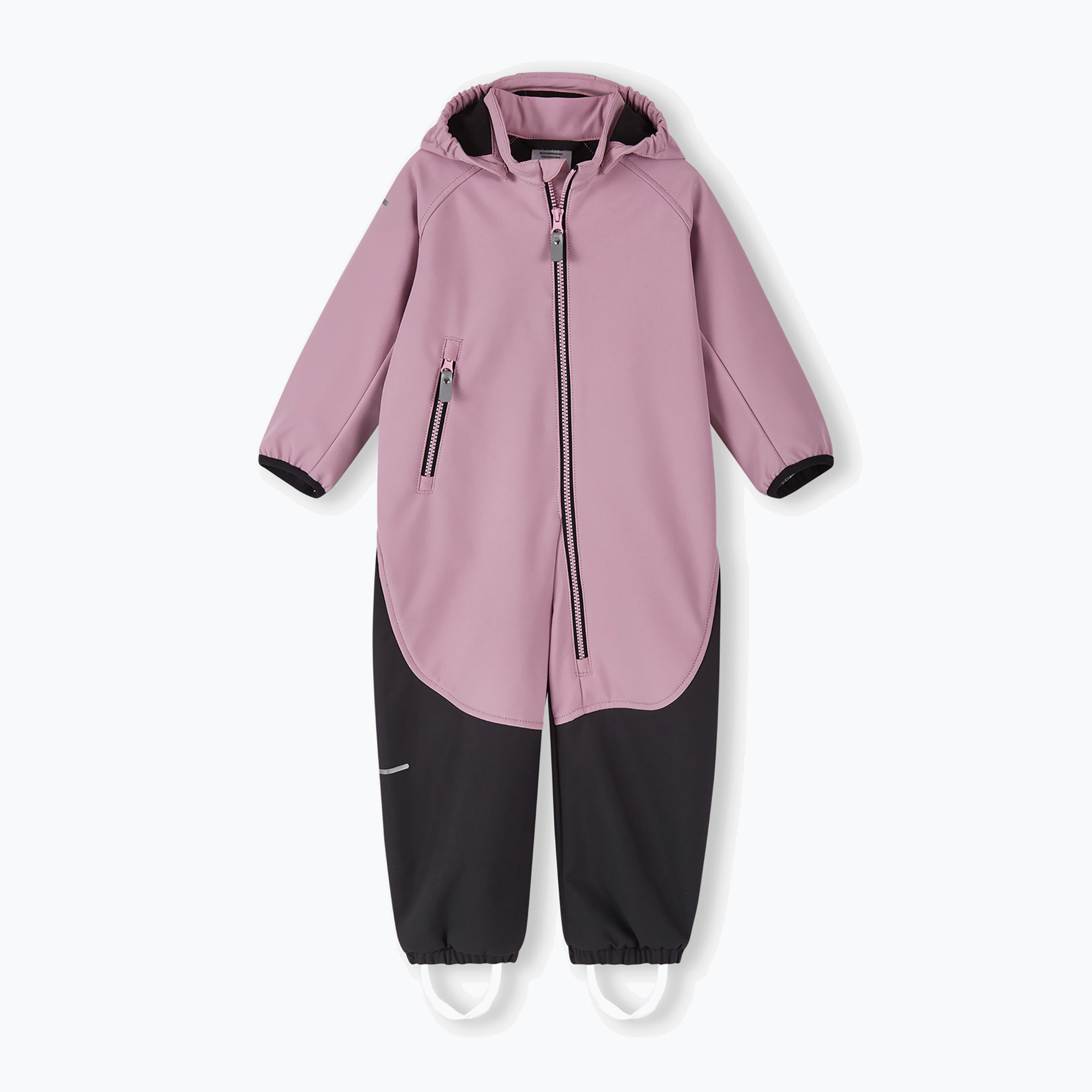 Детски софтшел гащеризон Reima Mjosa grey pink