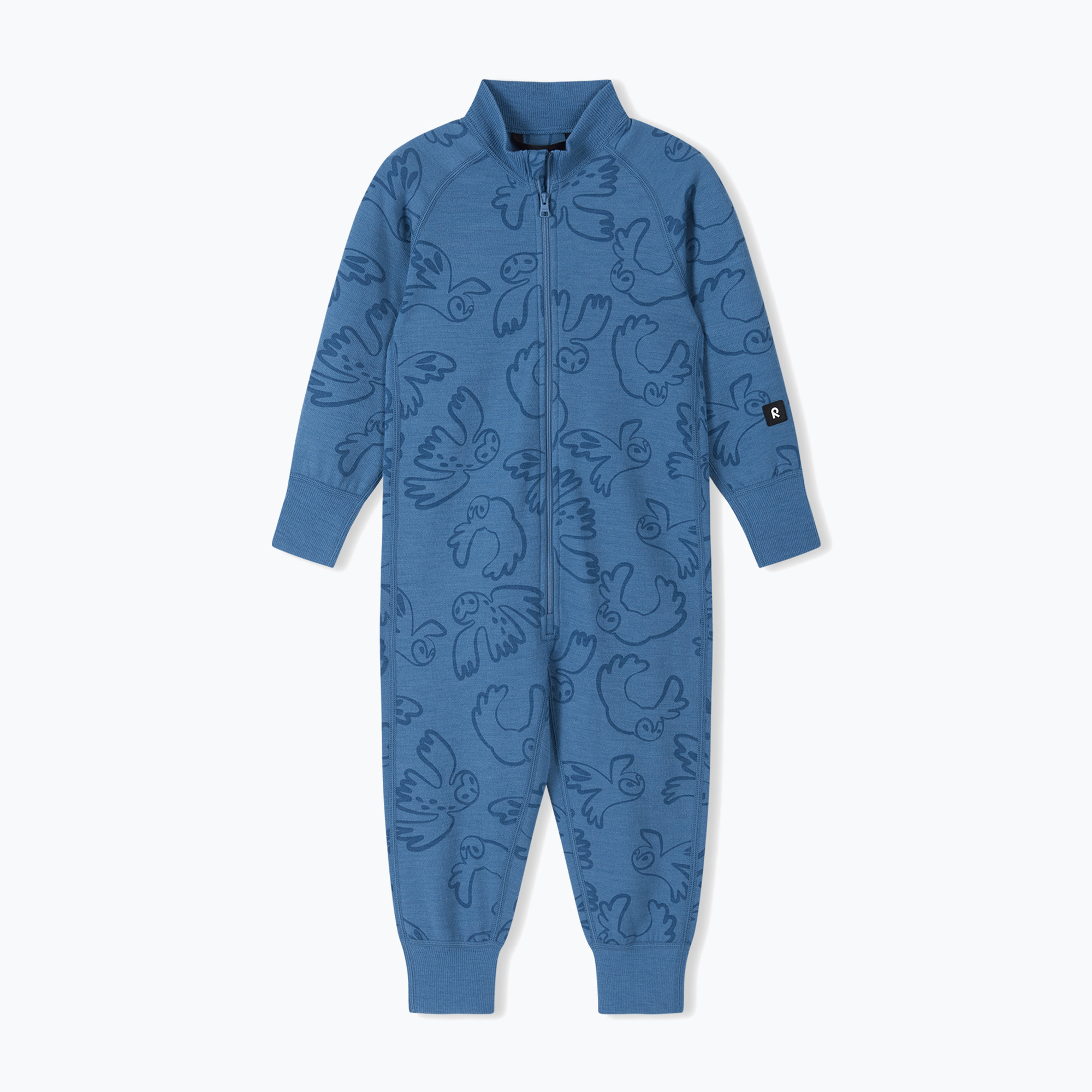 Детски гащеризон Reima Parvin Wool blue ocean